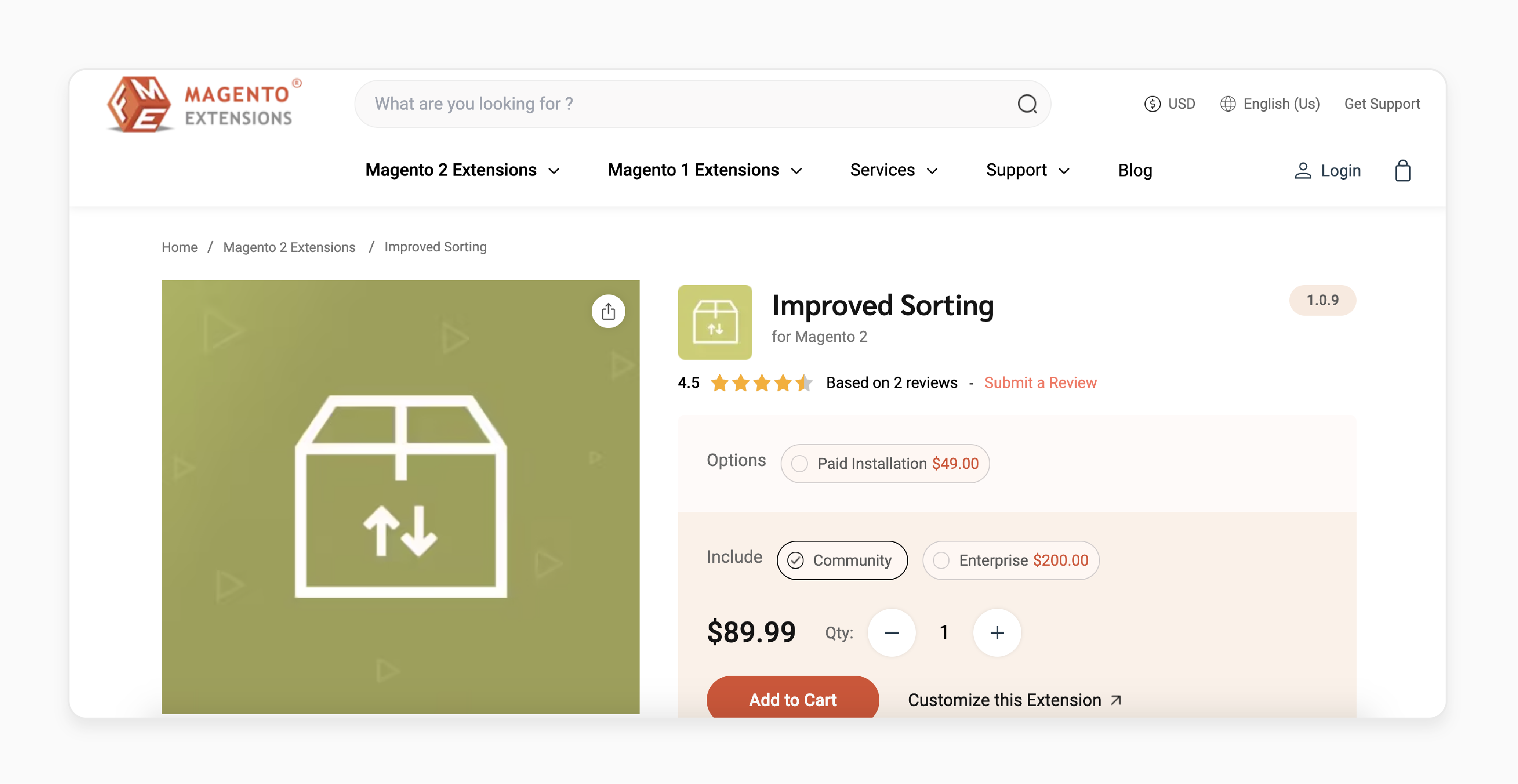 Magento 2 improved sorting module by FMEExtensions for 14 sorting parameters