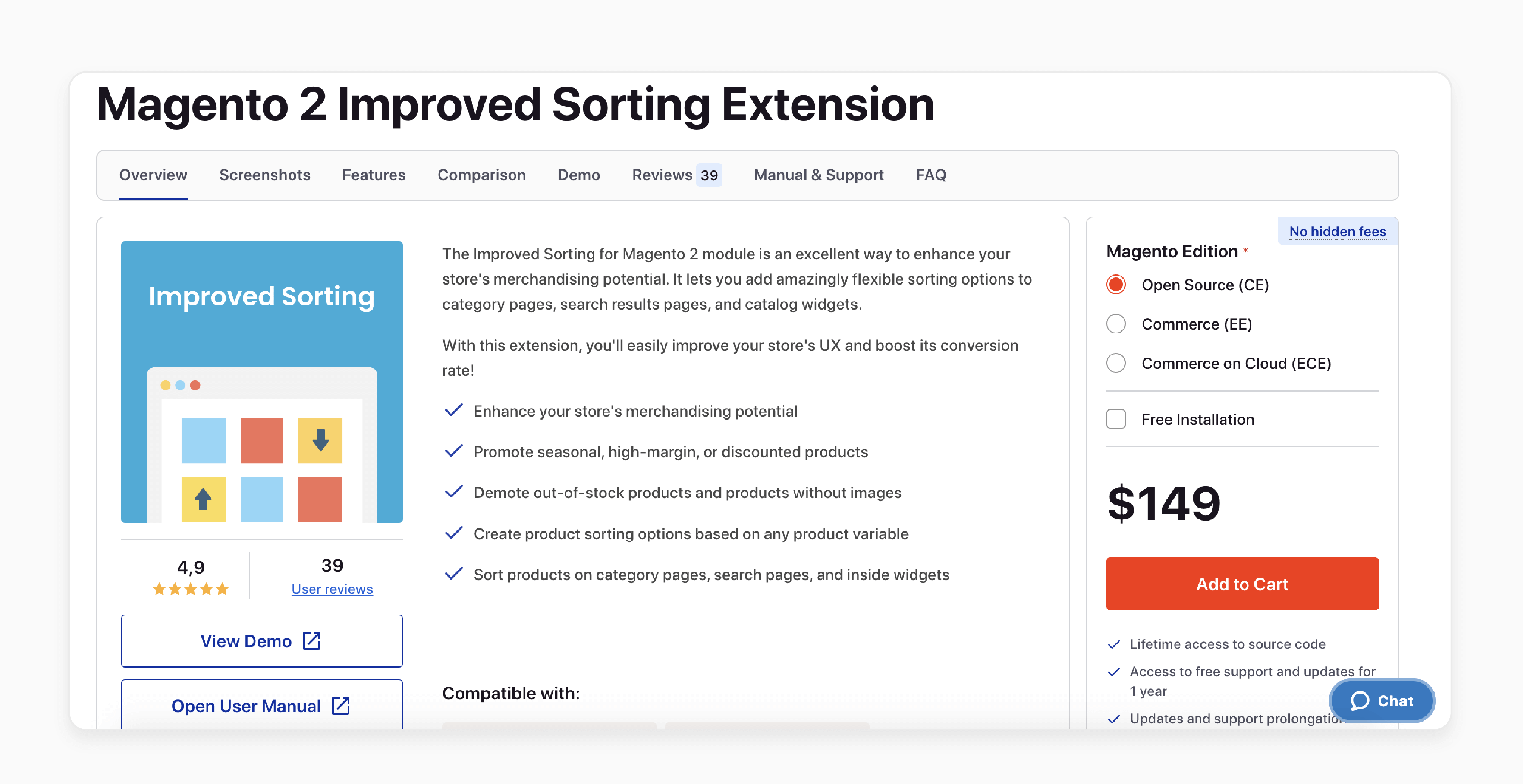 Magento 2 sorting extension by Mirasvit with custom sorting options and seasonal products