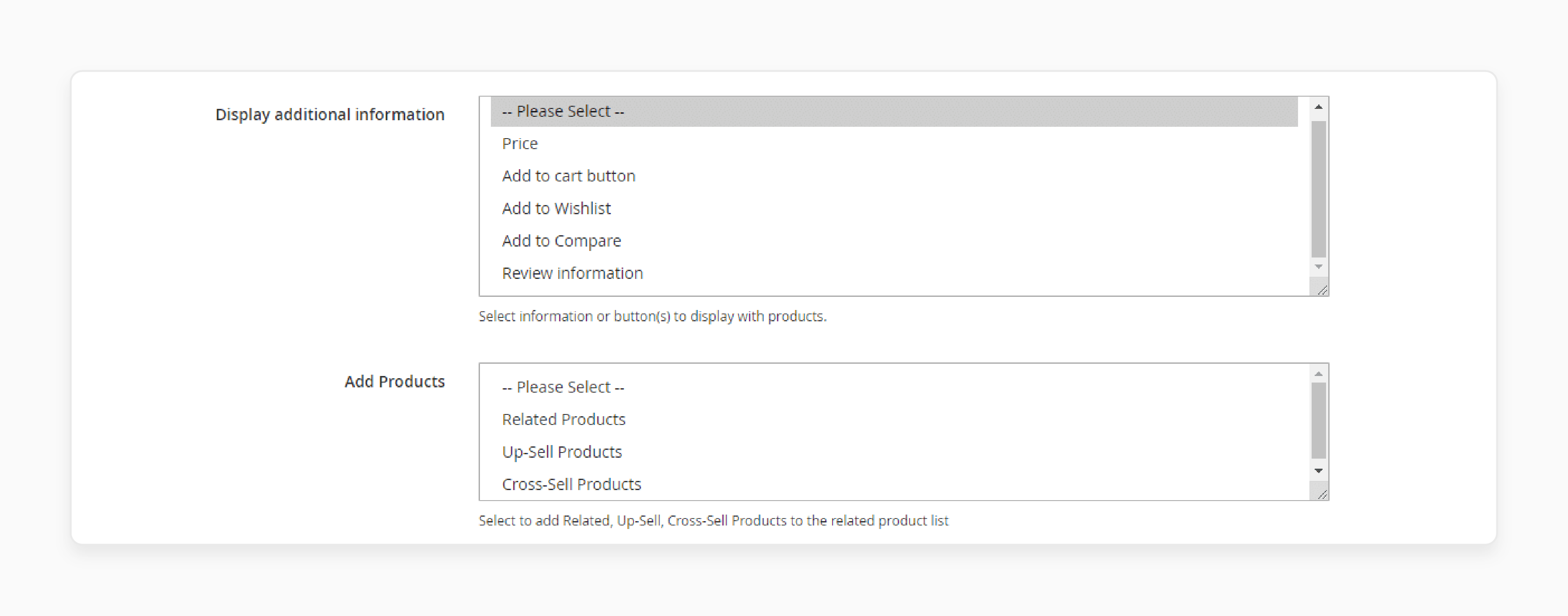 Block Setting for Magento 2 Display Cross Sell on Product Page