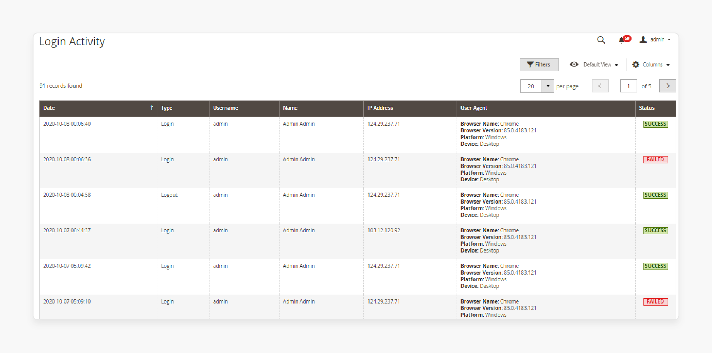 Better Security via Magento 2 Admin Activity Log