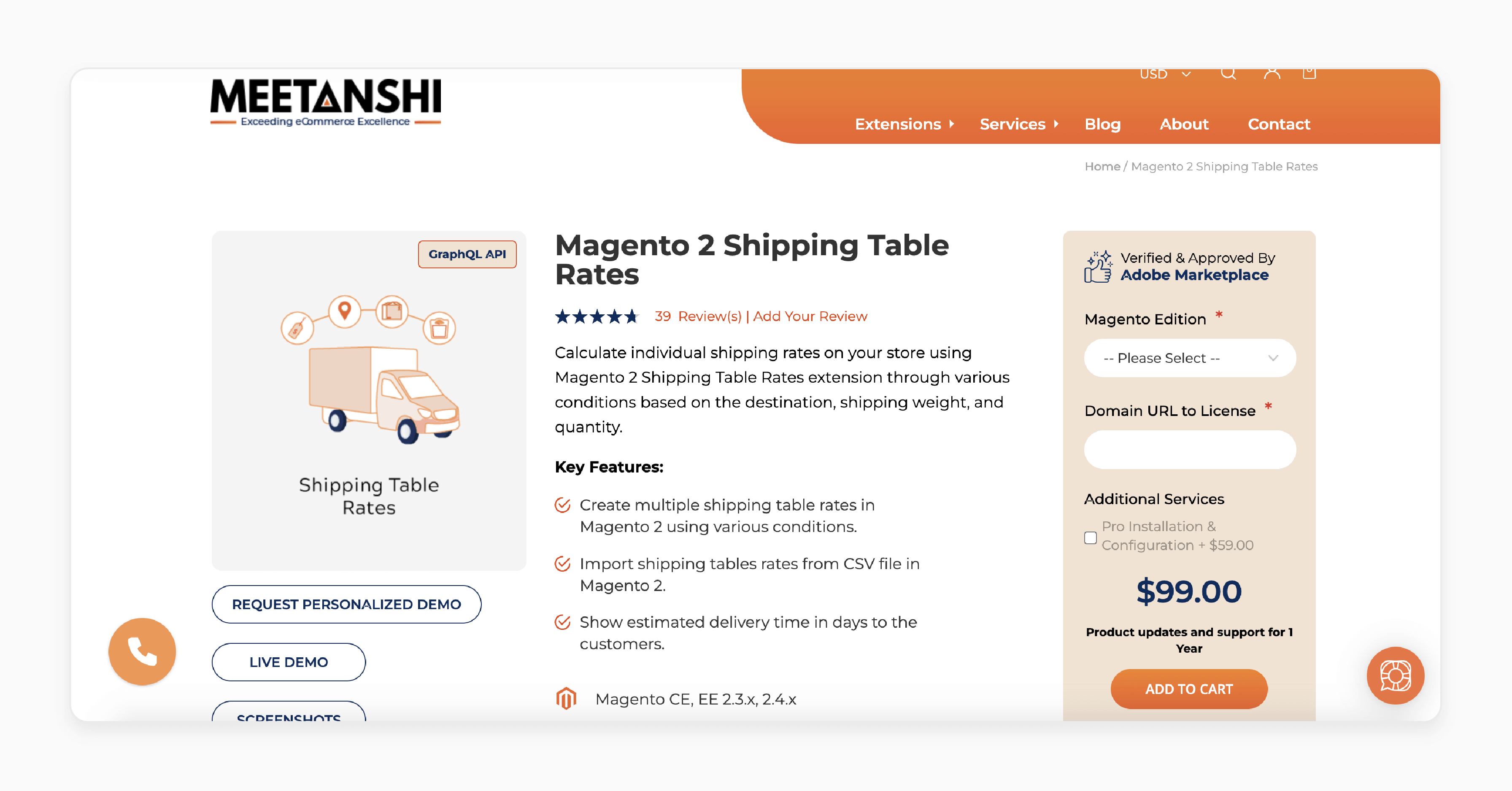 Meetanshi Magento 2 Table Rates Generators