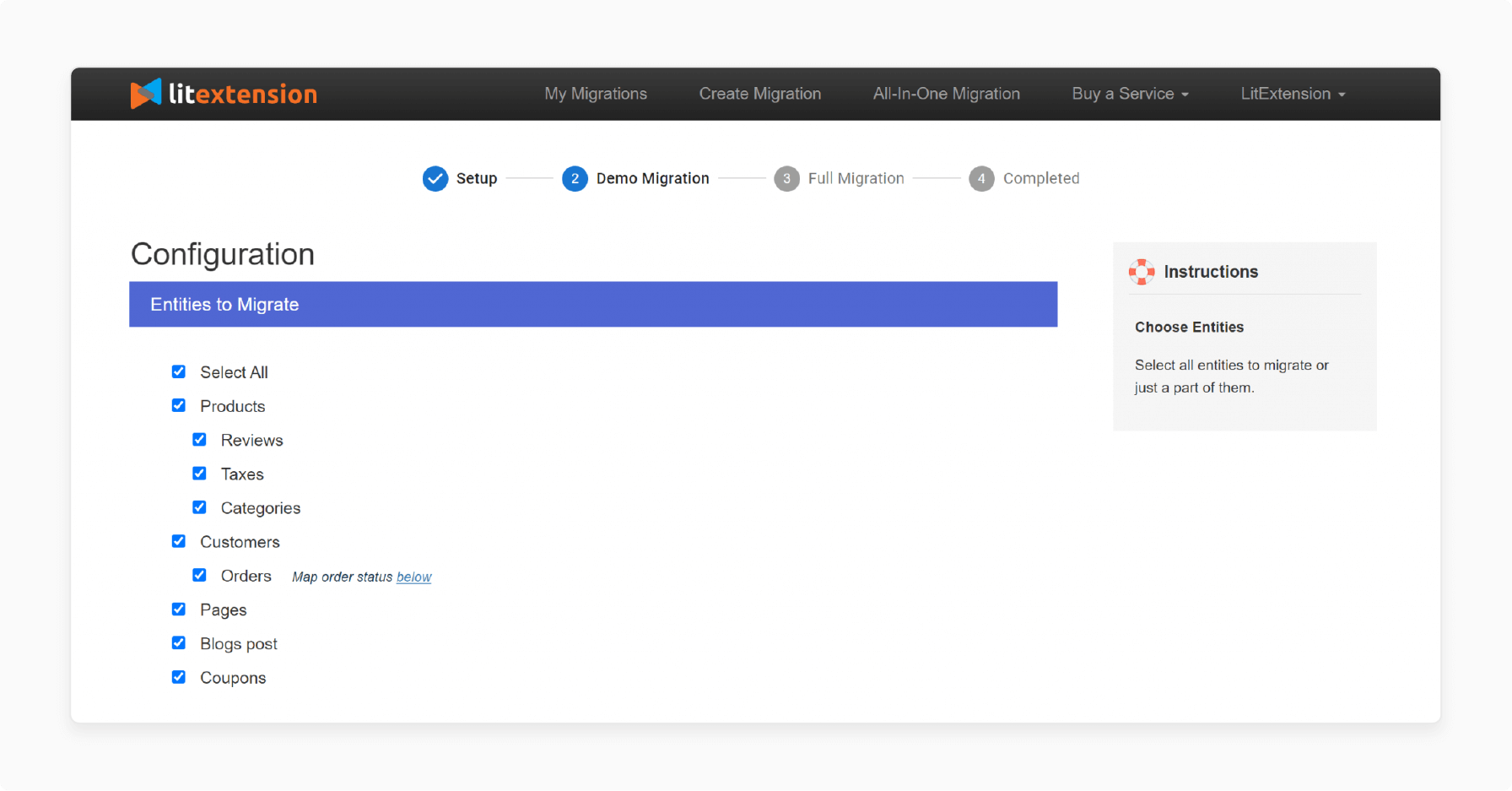 Choosing Entities for Oscommerce to Magento Database Migration