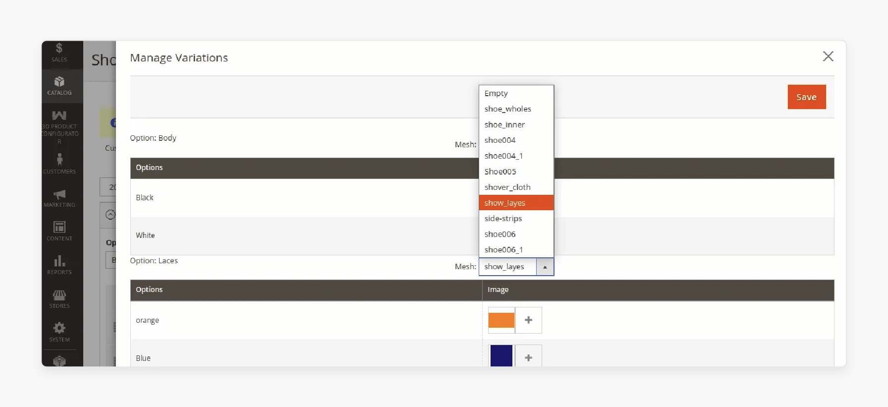 Manage Variations