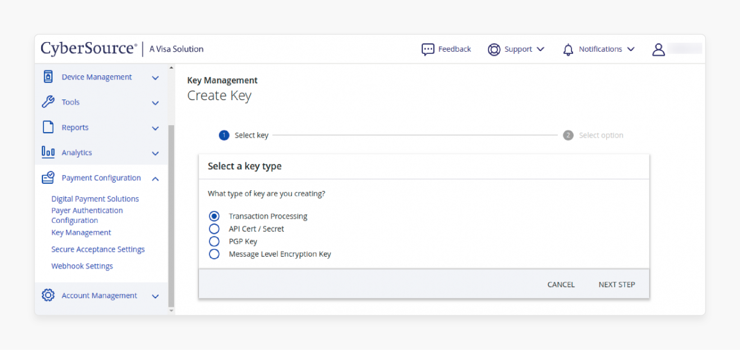 Transaction Keys in Magento 2 Cybersource Secure Acceptance Extension