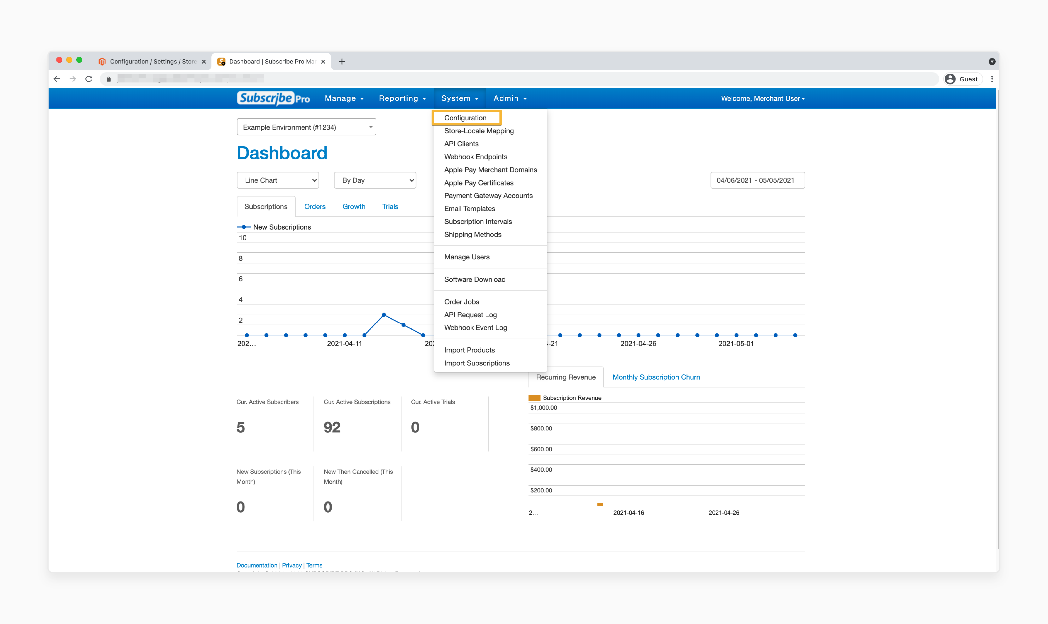 Magento 2 system configuration settings for 3D Secure integration