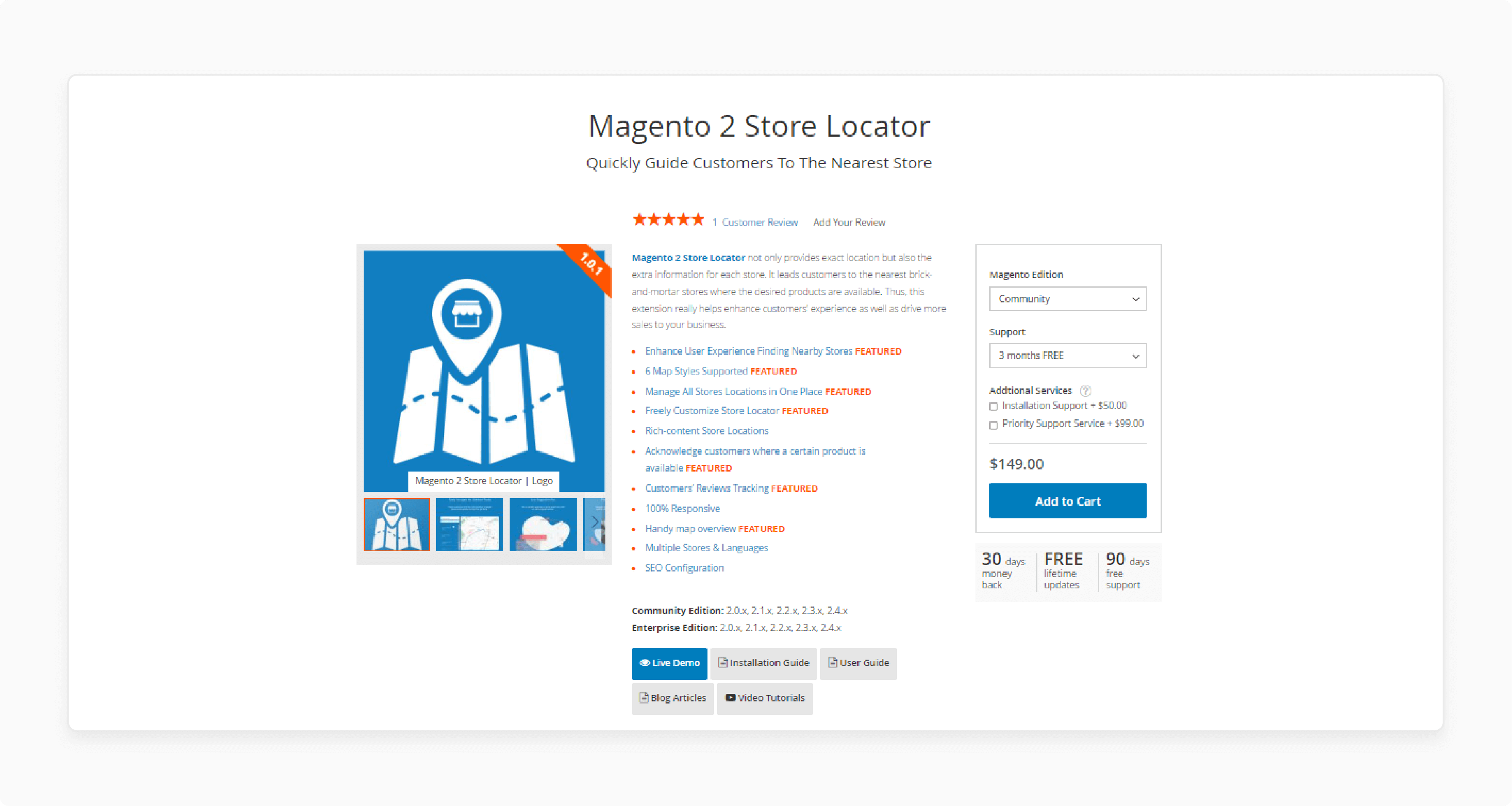 Magento 2 offline store locator extension by Magezon