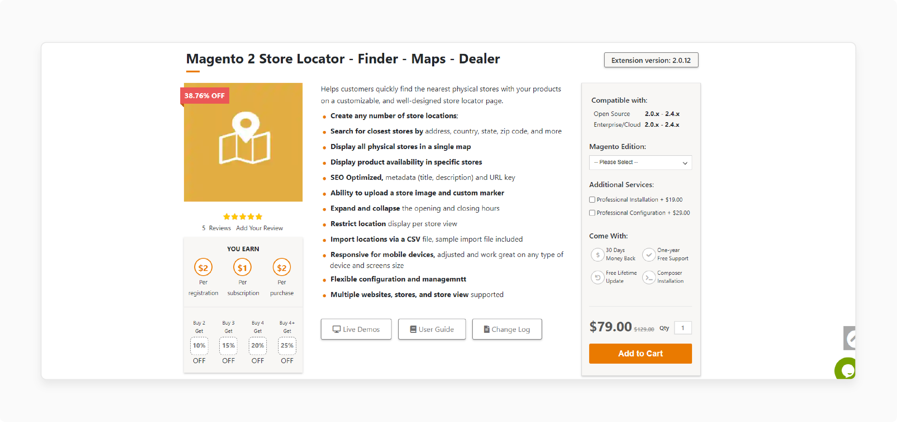 csv import feature for bulk uploading store locations in Magento 2 store locator by Ulmod extension