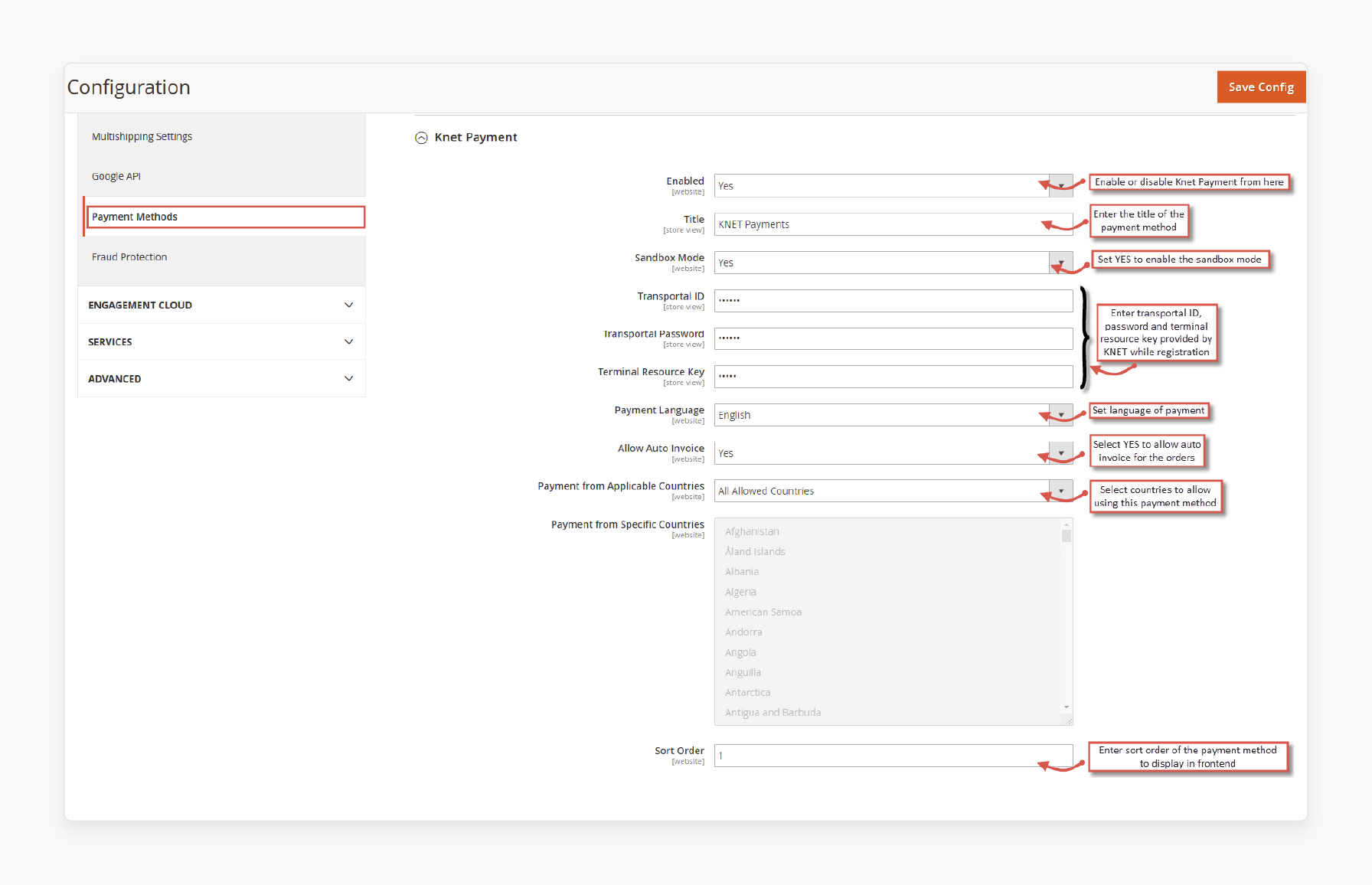 Magento 2 KNET payment extension configuration for secure online transactions