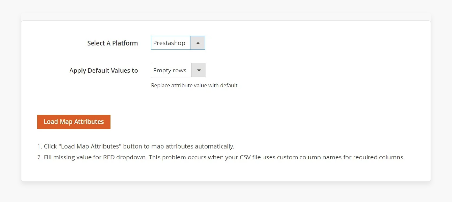 Attribute mapping from Volusion to Magento 2 for successful migration