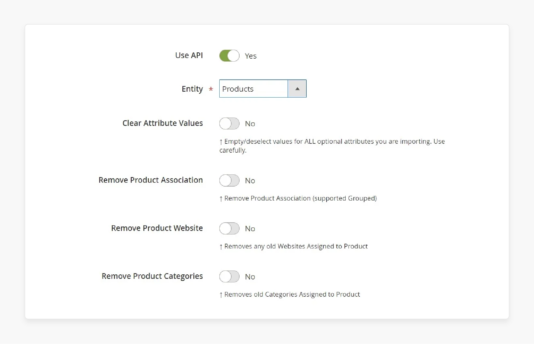 Enable API transfers during Volusion to Magento 2 migration