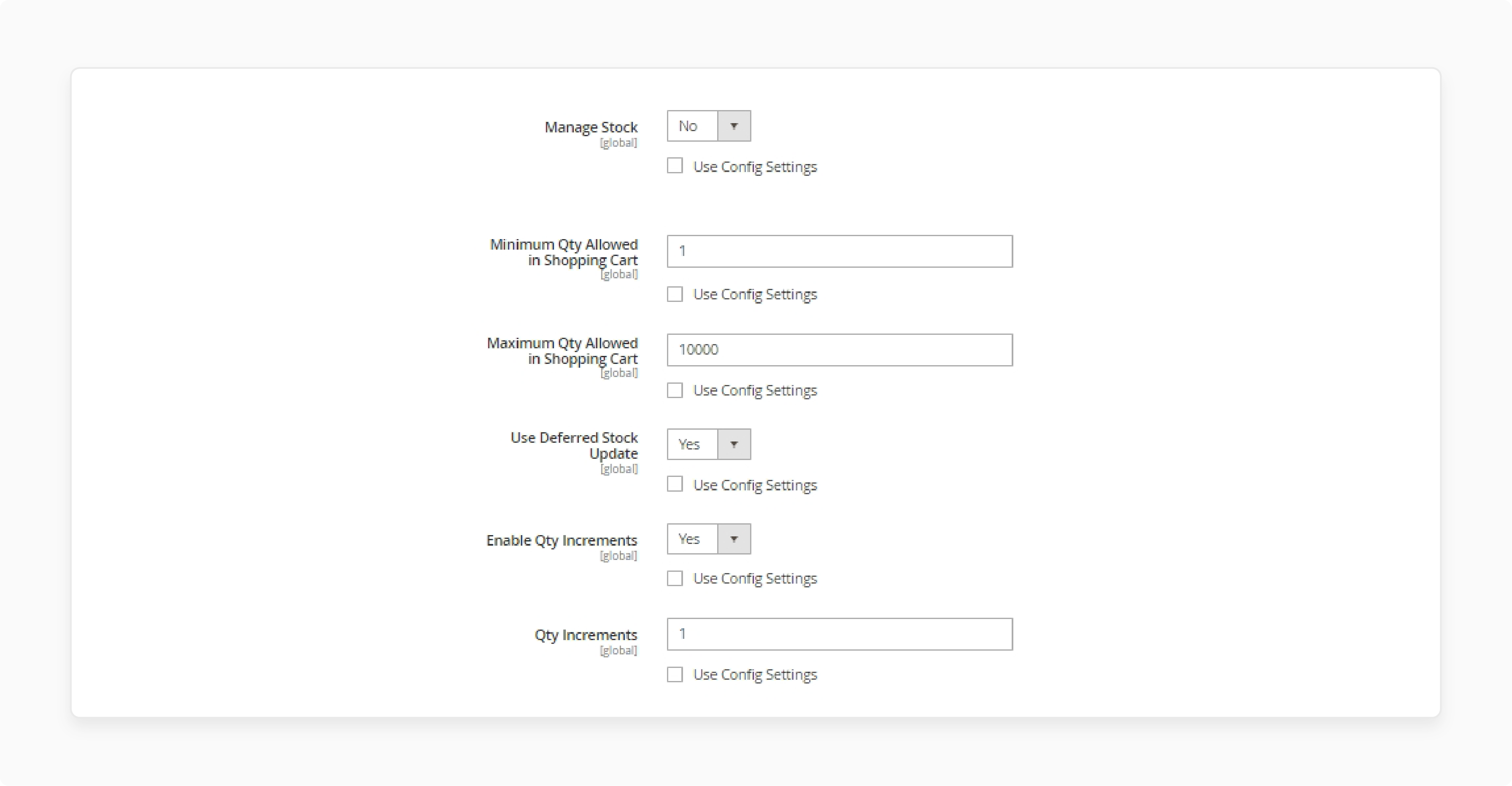 Configuration of Manage Stock Magento 2 Without Stock Management