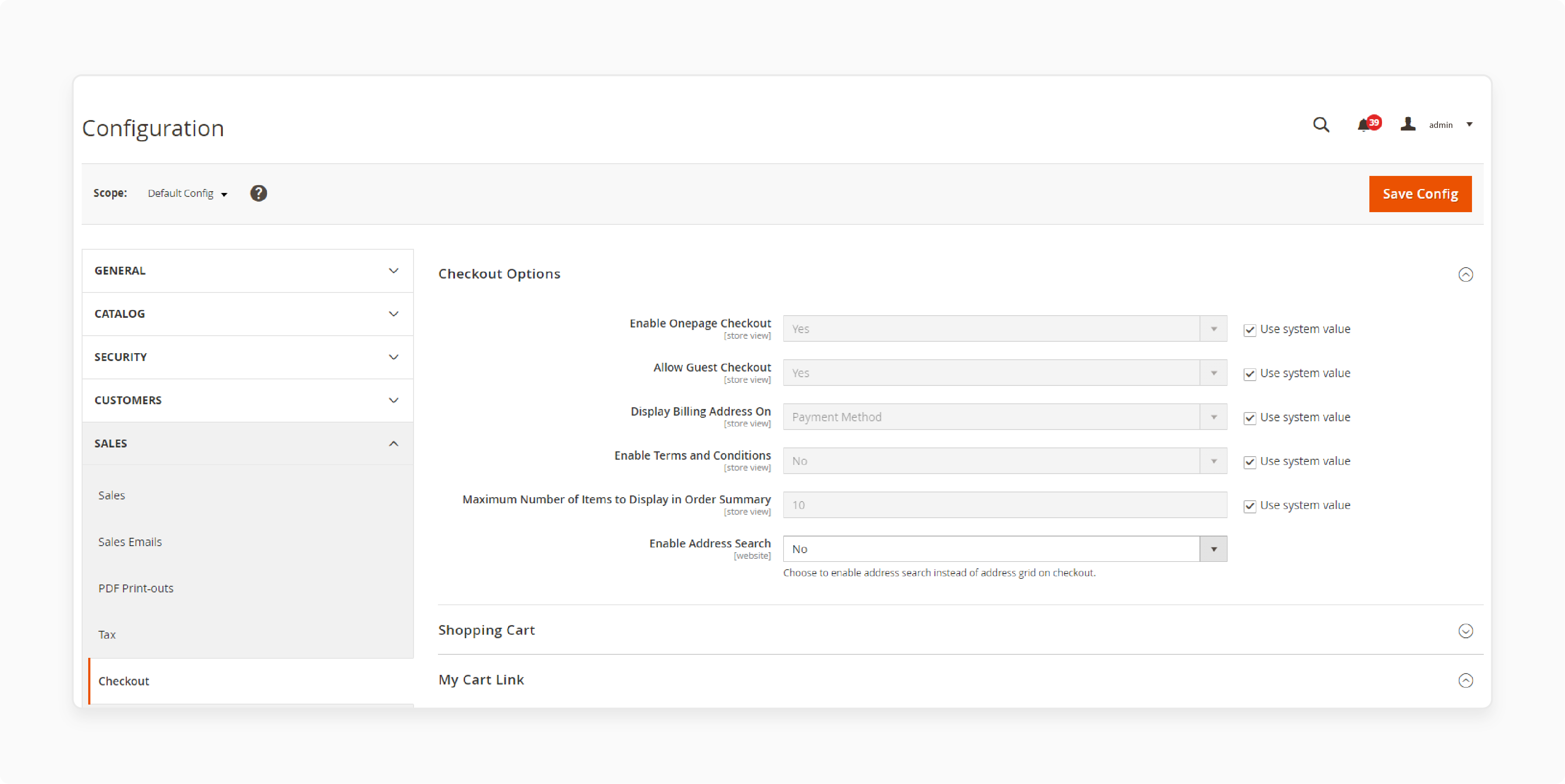 Magento 2 backend checkout configuration to disable guest checkout