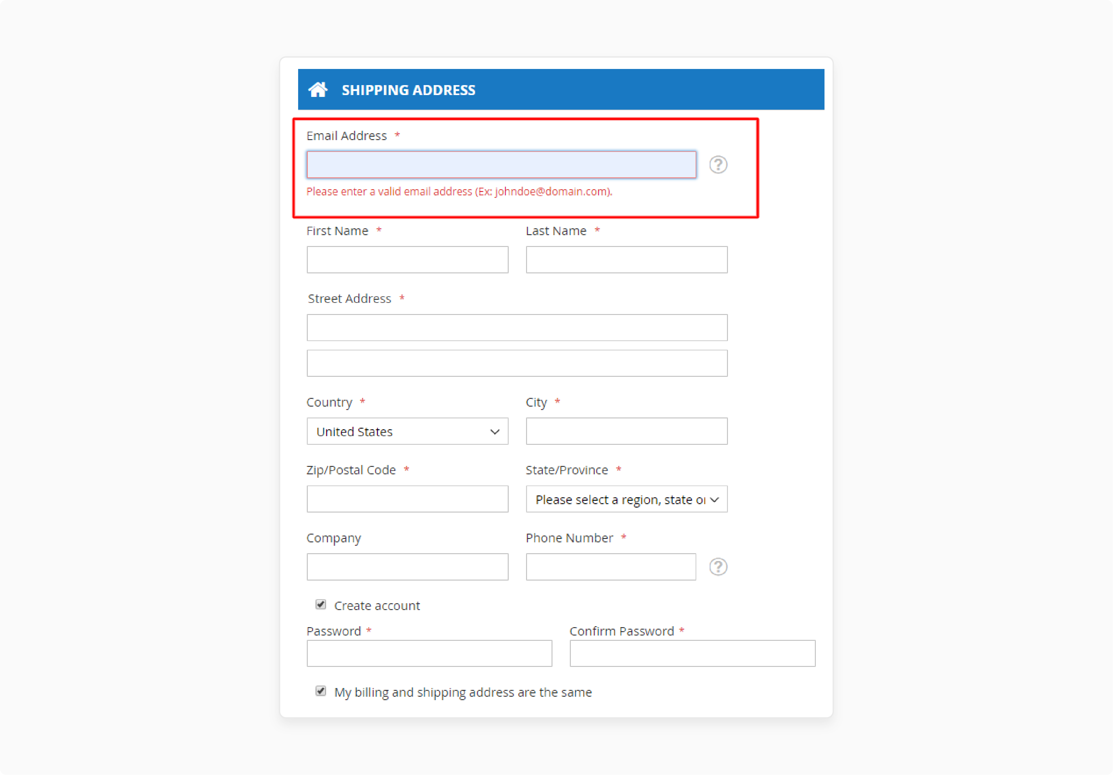 Magento 2 email validation for guest checkout disabling to ensure valid customer data entry