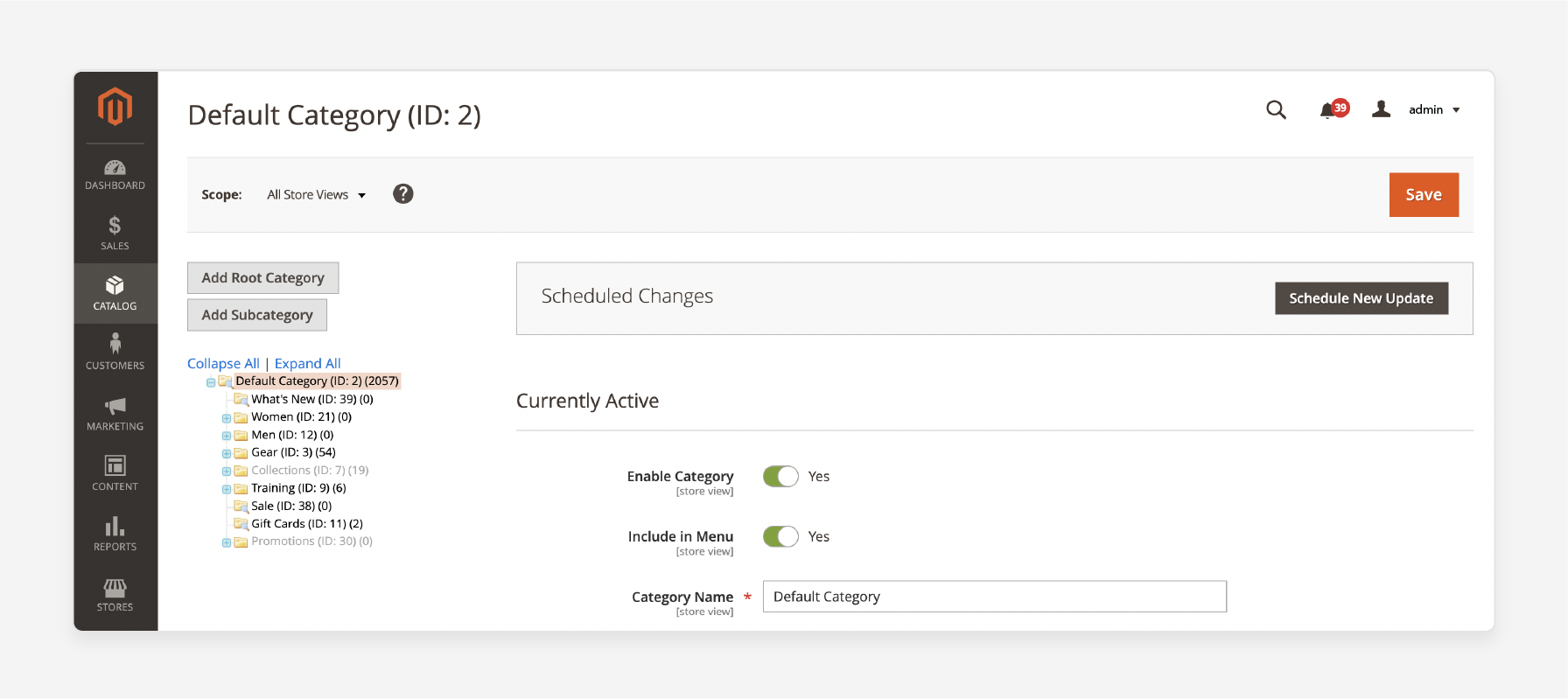 Accessing Root Categories