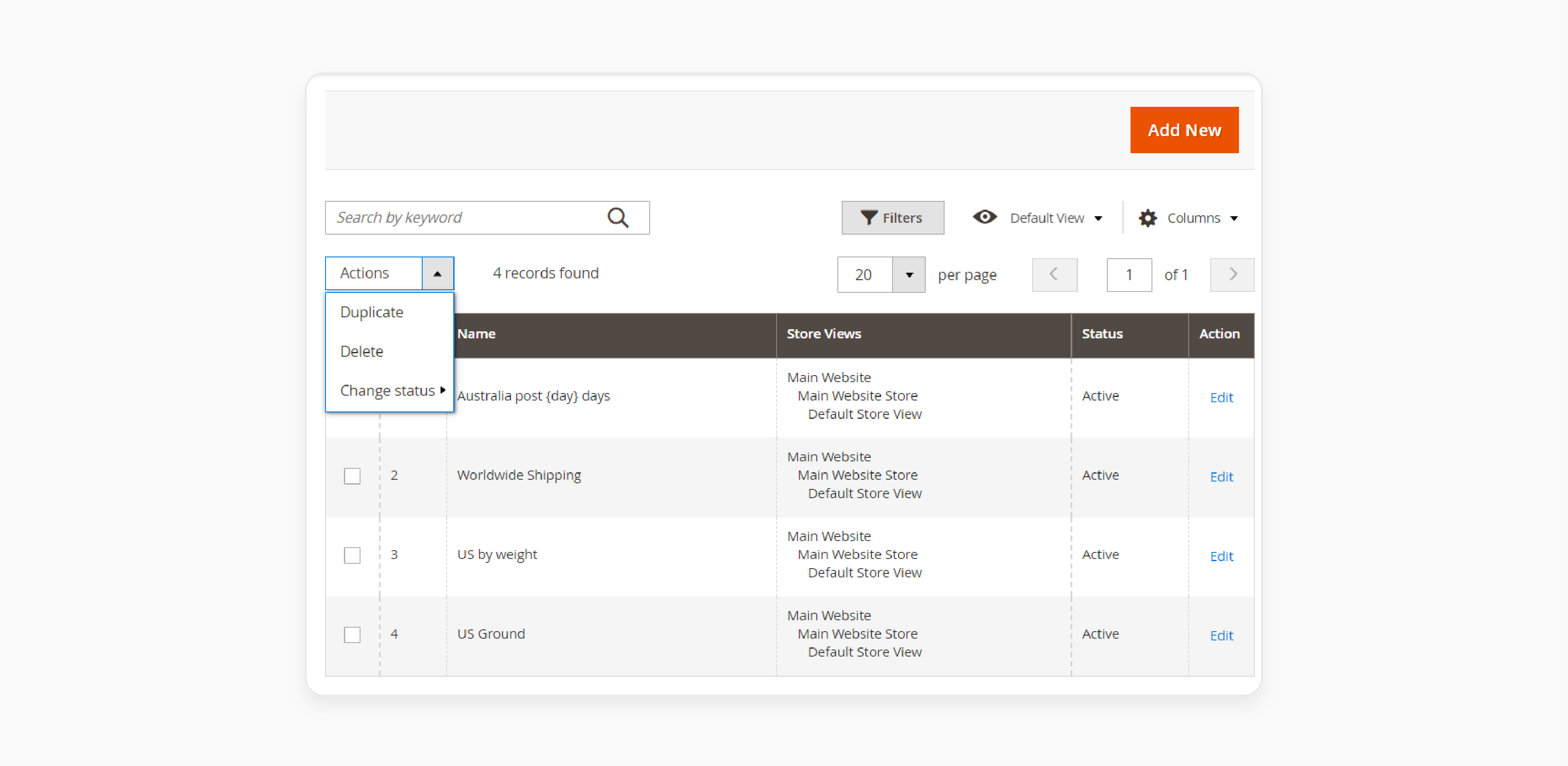 Add new shipping rates via Magento 2 shipping suite extension