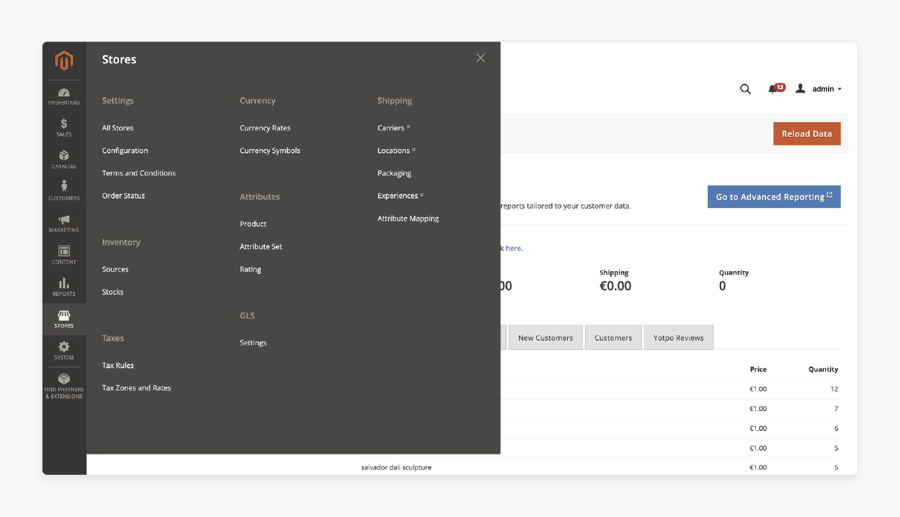 Access GLS Settings