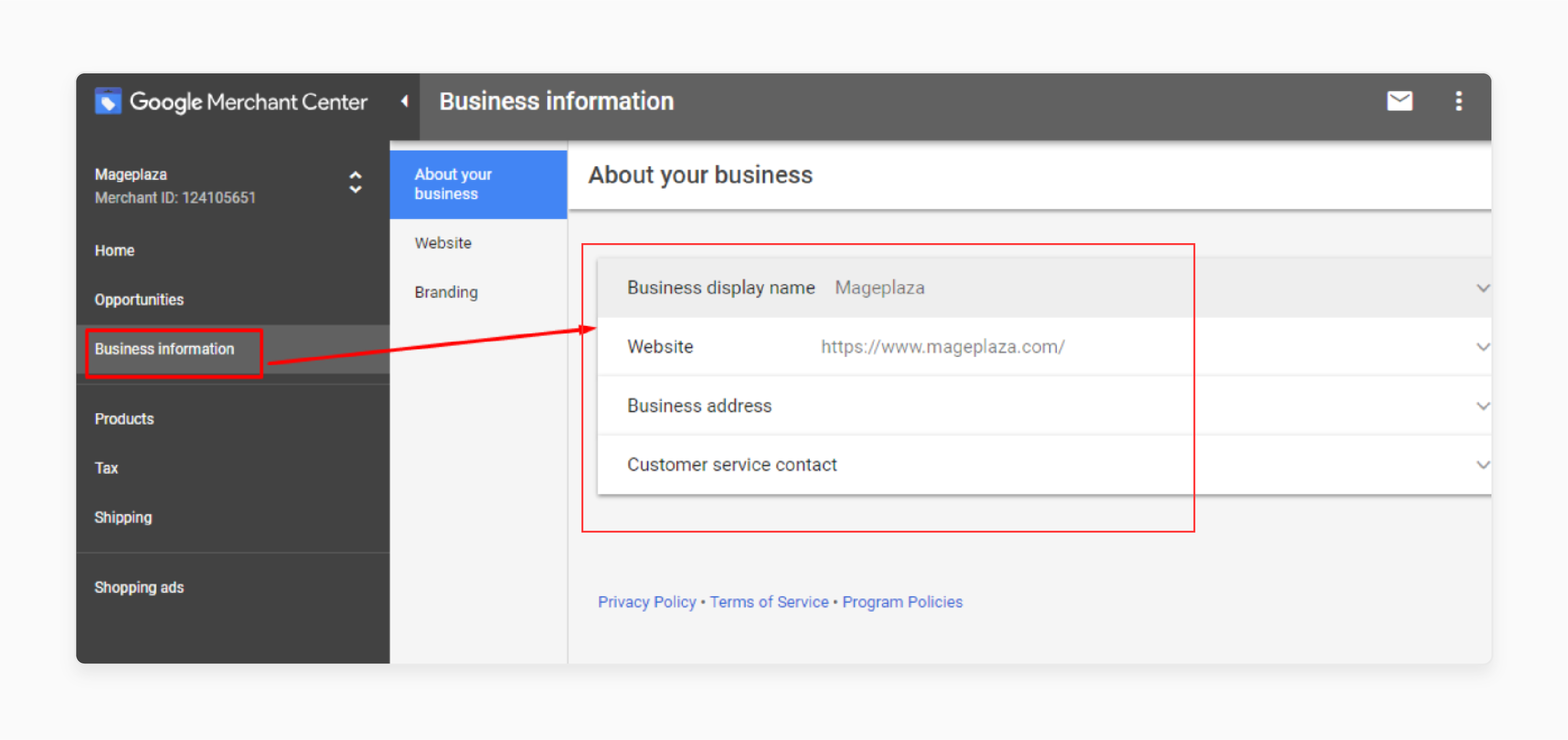 Create Google Merchant Center Account