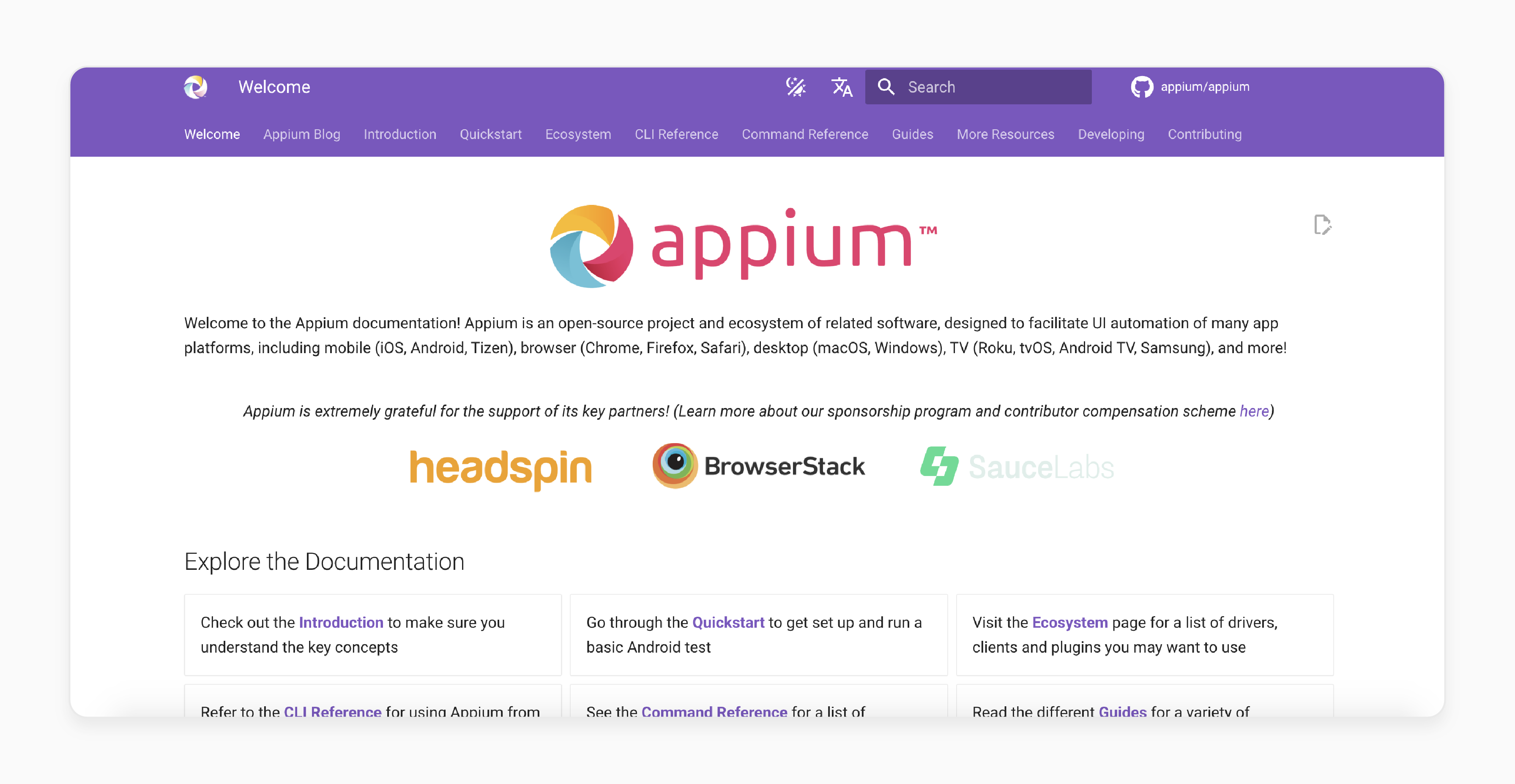 Appium facilitating mobile UI testing for e-commerce platforms