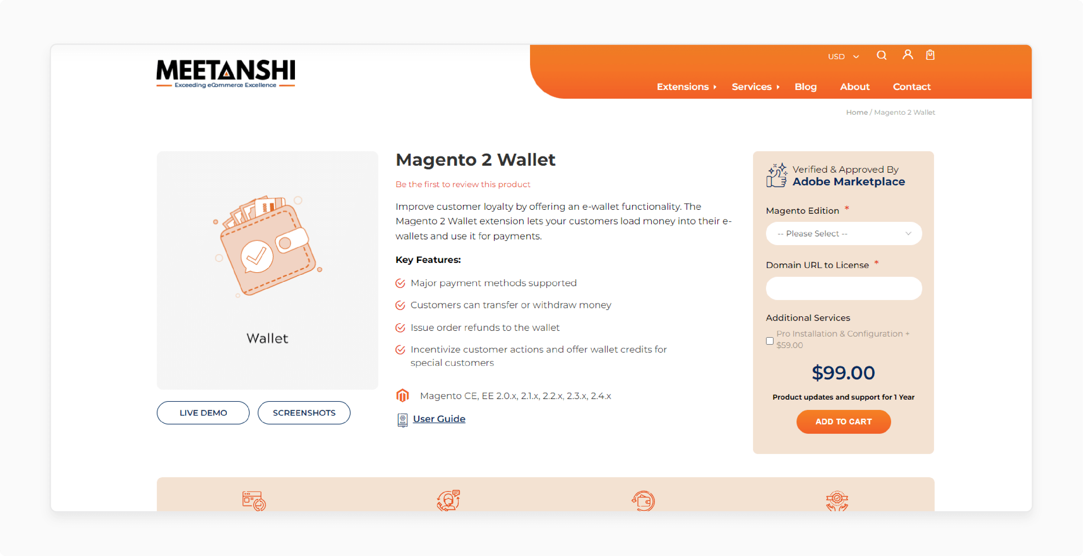 Magento 2 Wallet-Meetanshi