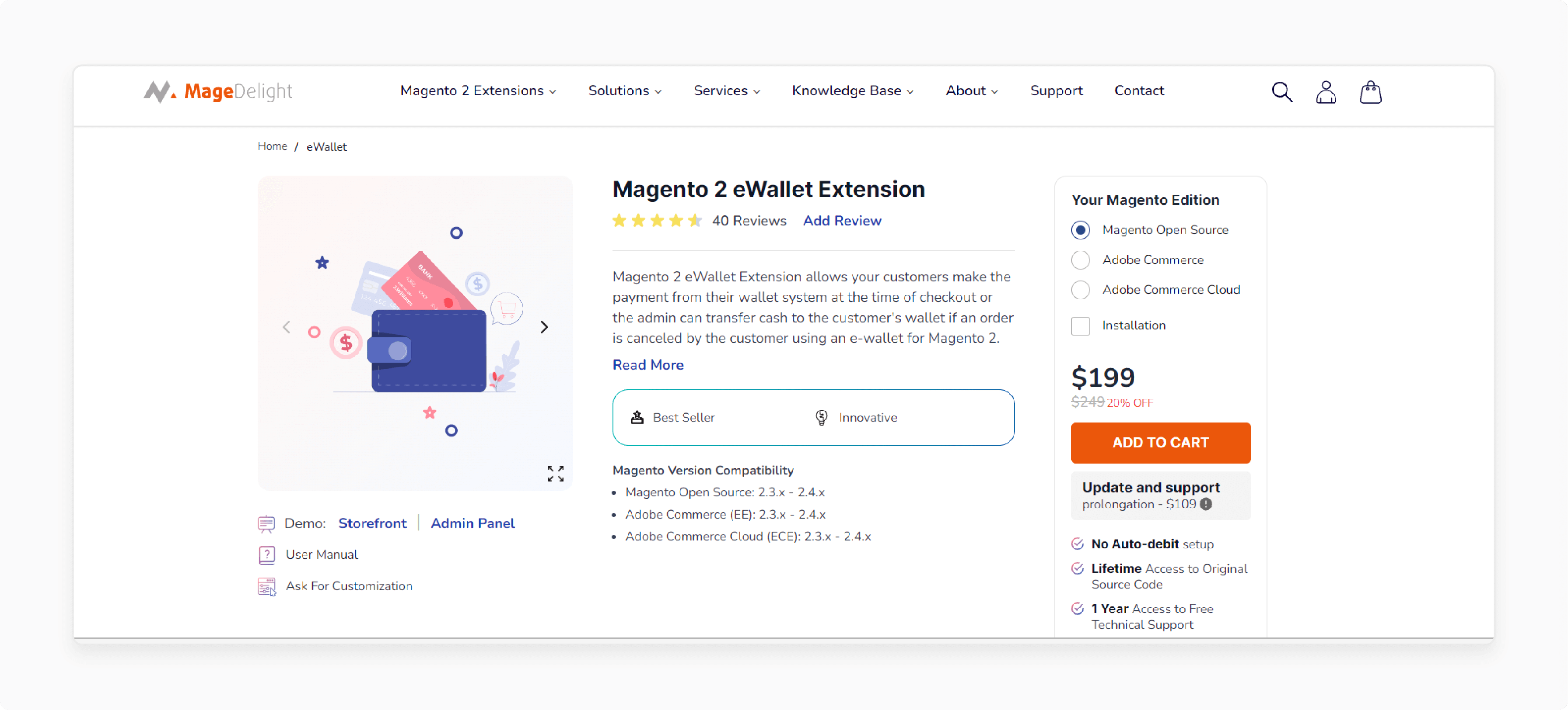 Magento 2 eWallet Extension-Magedelight