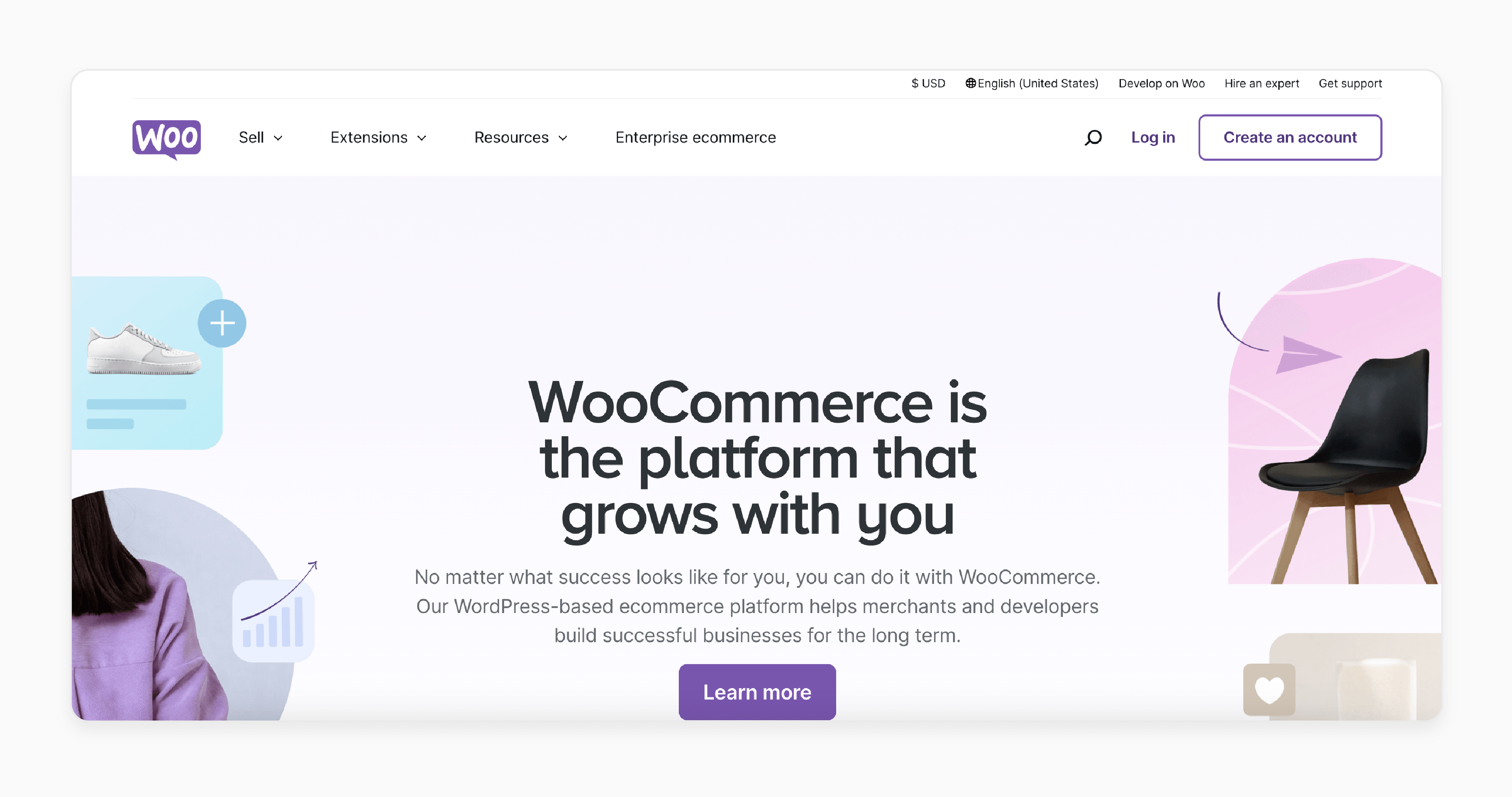 WooCommerce integration as a Magento 2 alternative with customizable eCommerce features and WordPress support