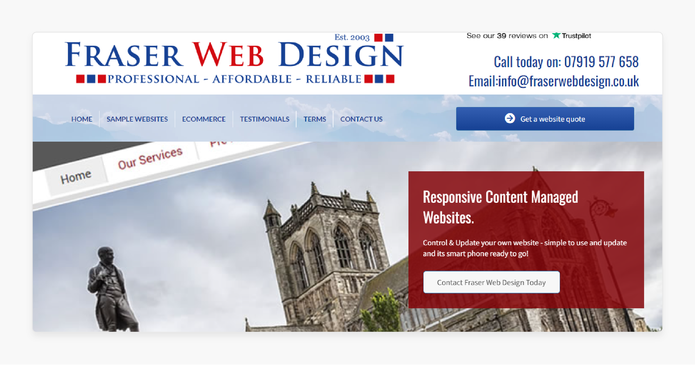 Fraser Web Design's Magento services for e-commerce