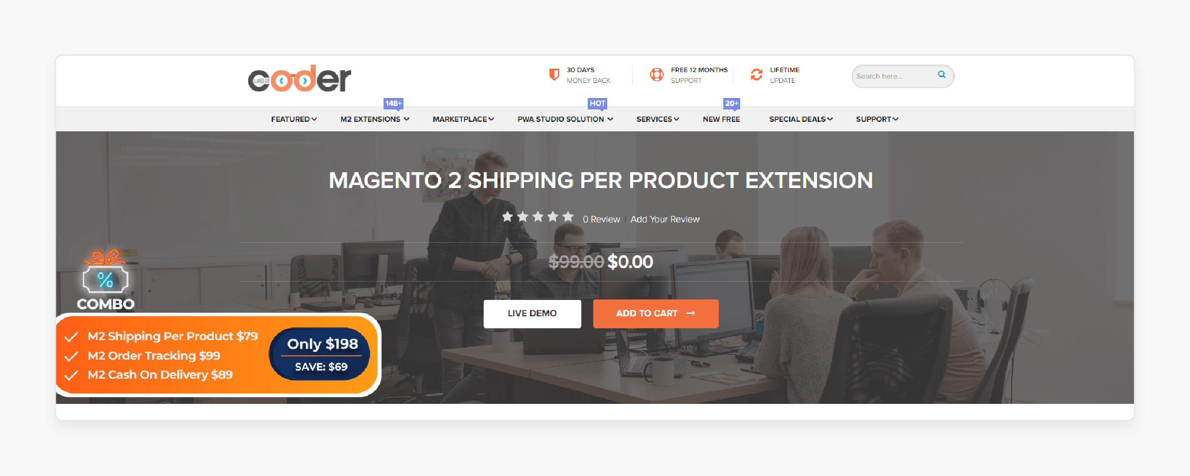 free landofcoder shipping per product extension by landofcoder for magento 2 offering country-based and per-product shipping customization