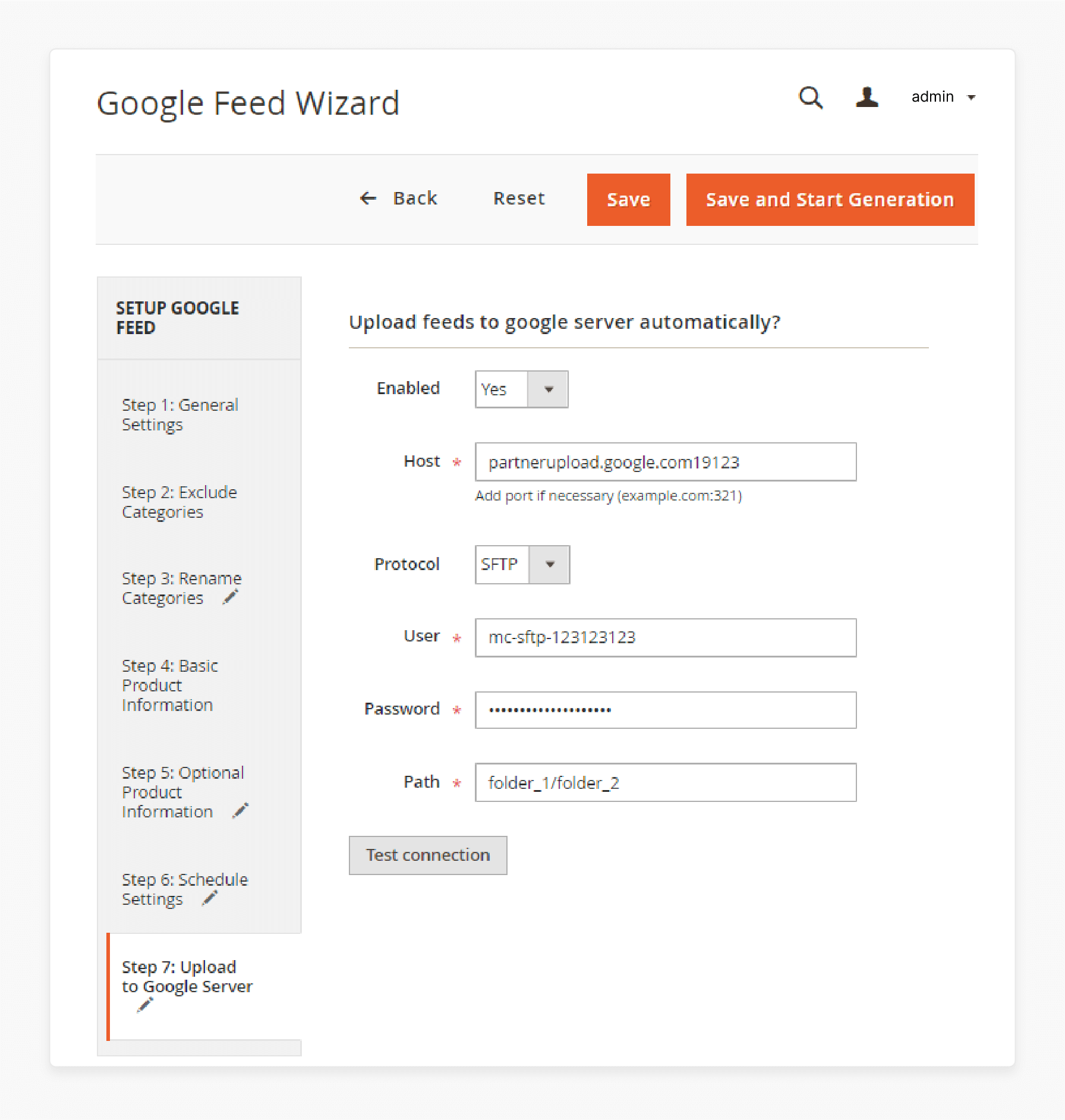 Google Analytics in Magento Data Feed Manager