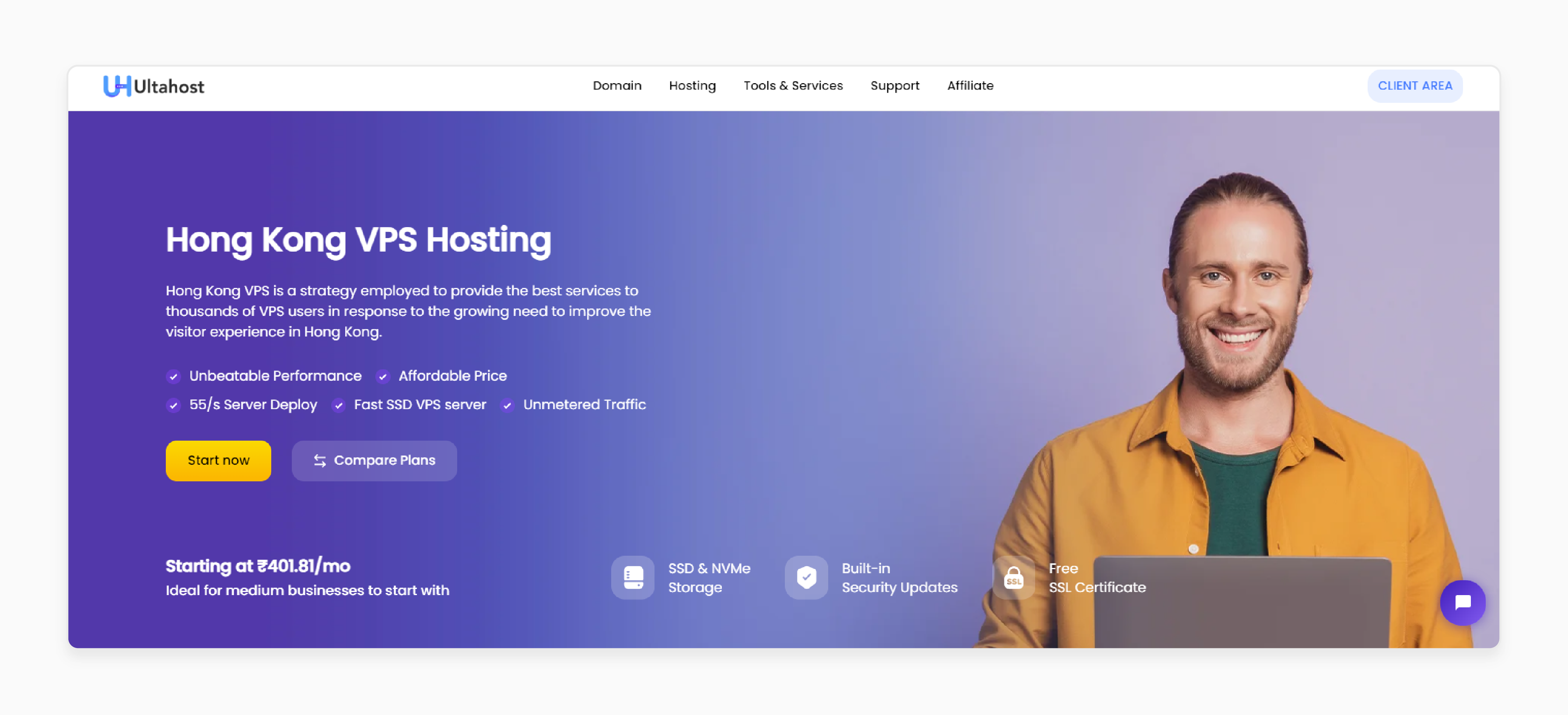 Ultahost provides flexible VPS and dedicated server solutions