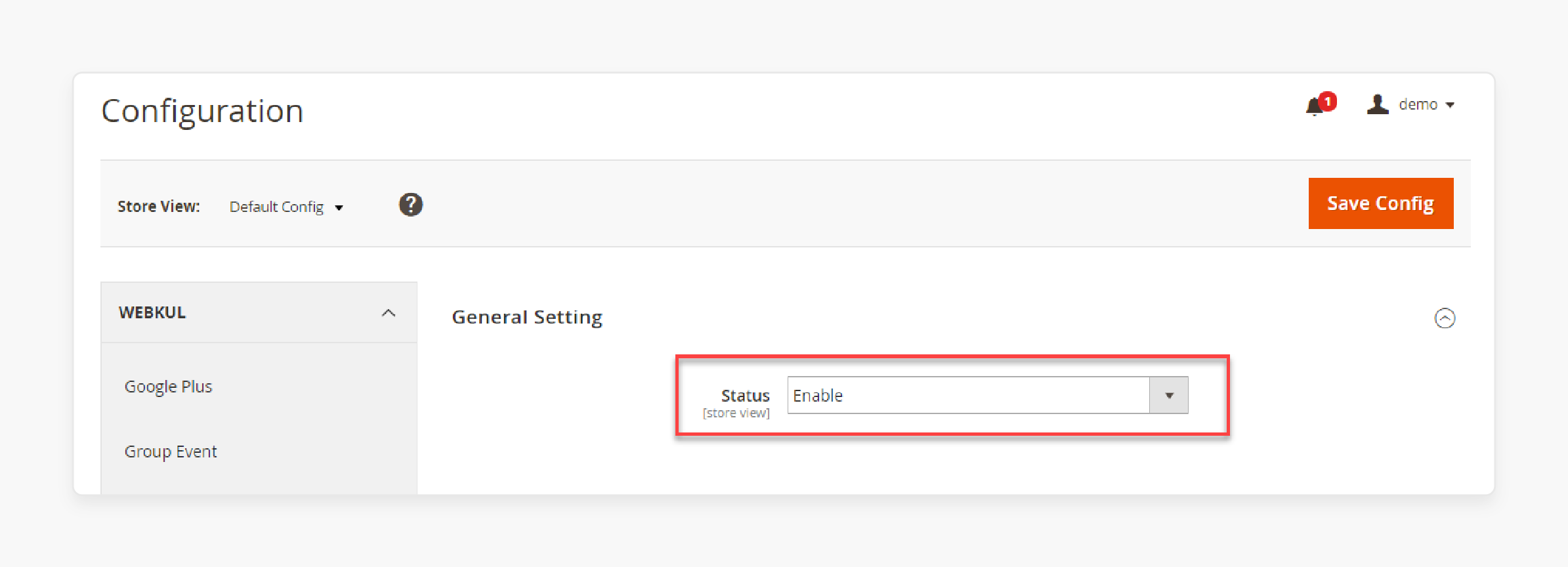 Configuration Settings of Magento 2 Twitter Widget