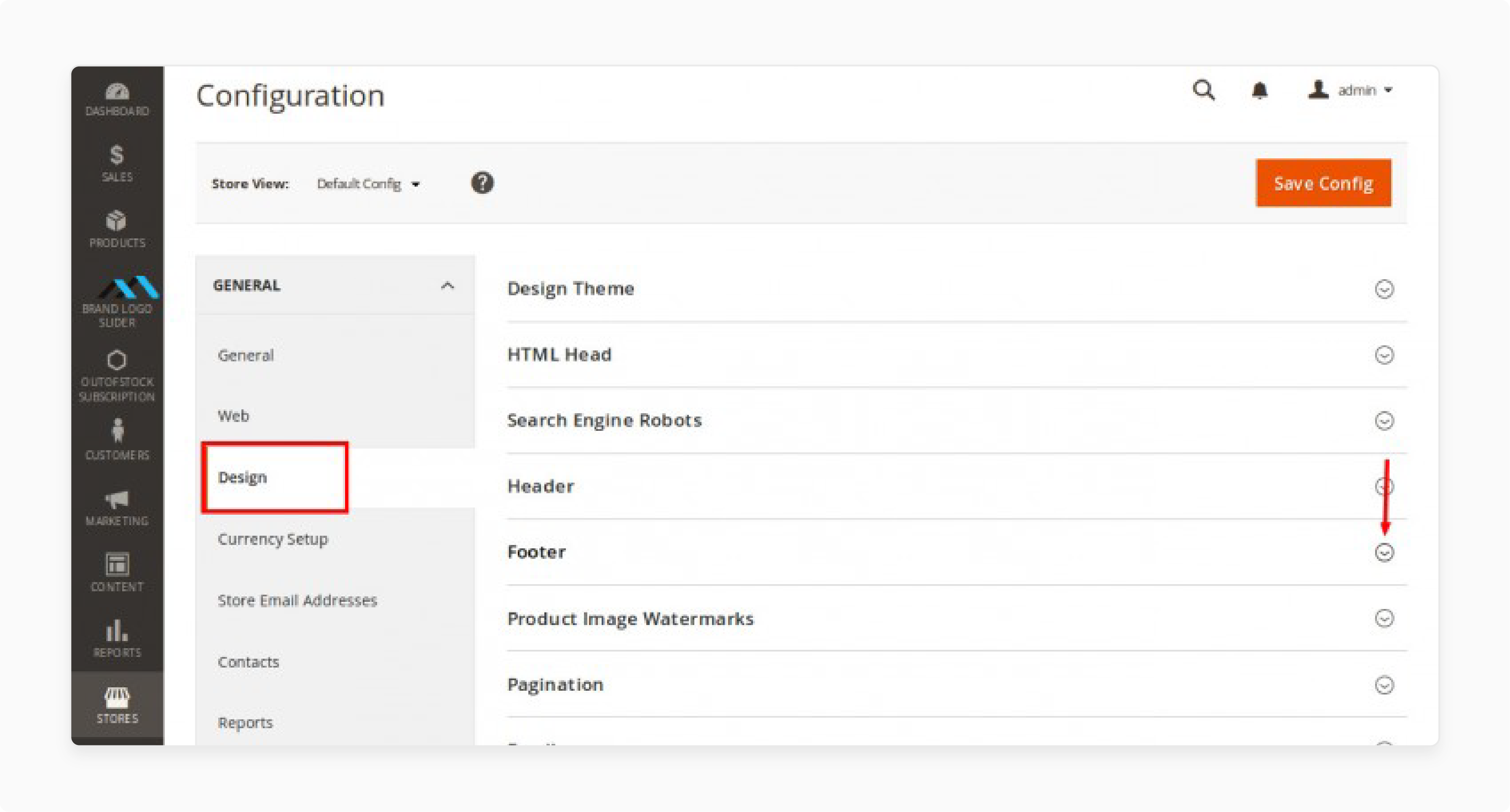 updating the magento 2 copyright notice through the admin panel