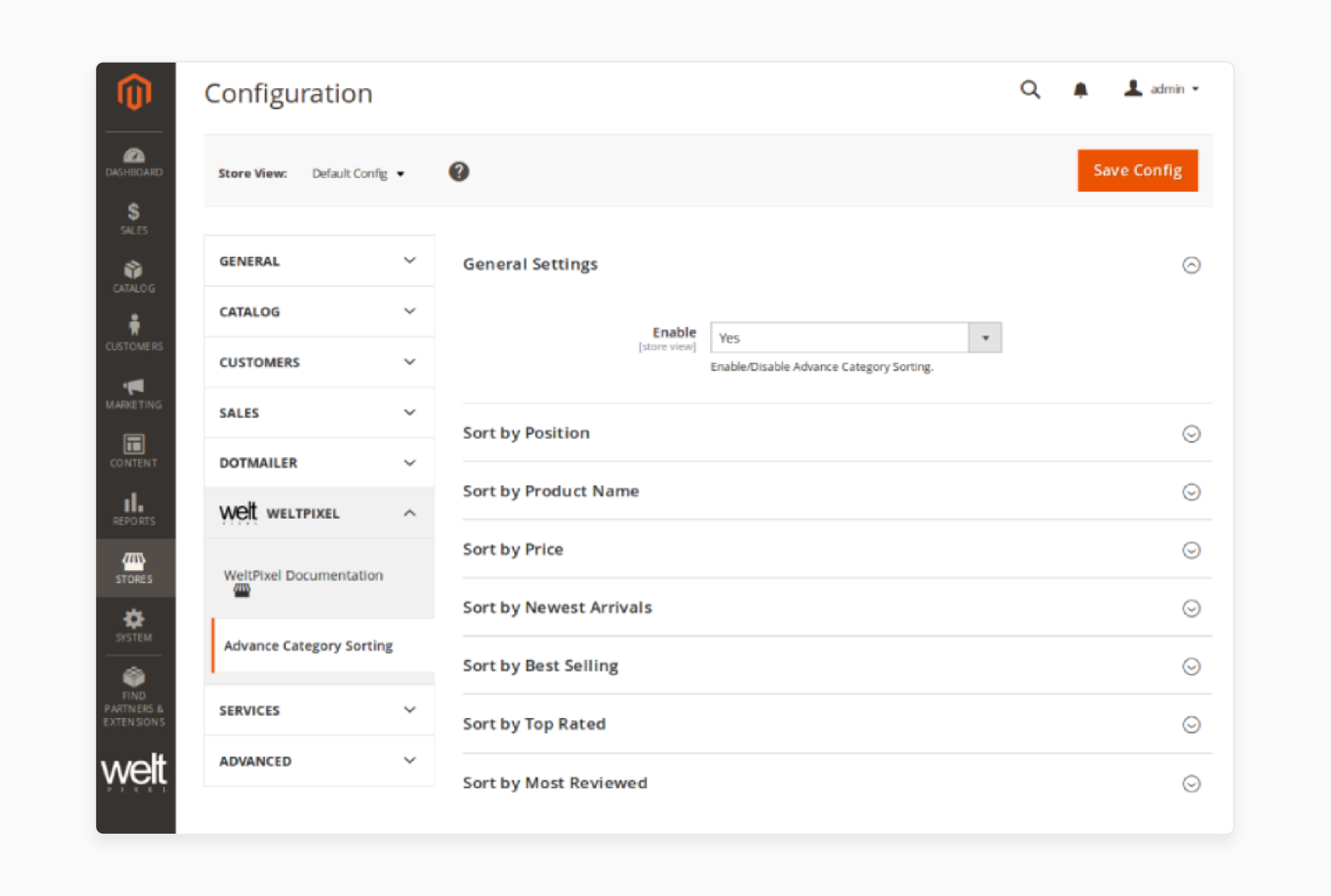 Enable the Magento 2 sort by newest extension