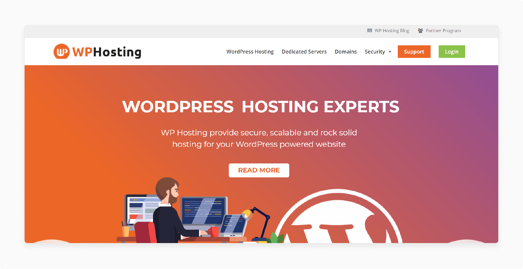 Managed WordPress hosting by WP Hosting