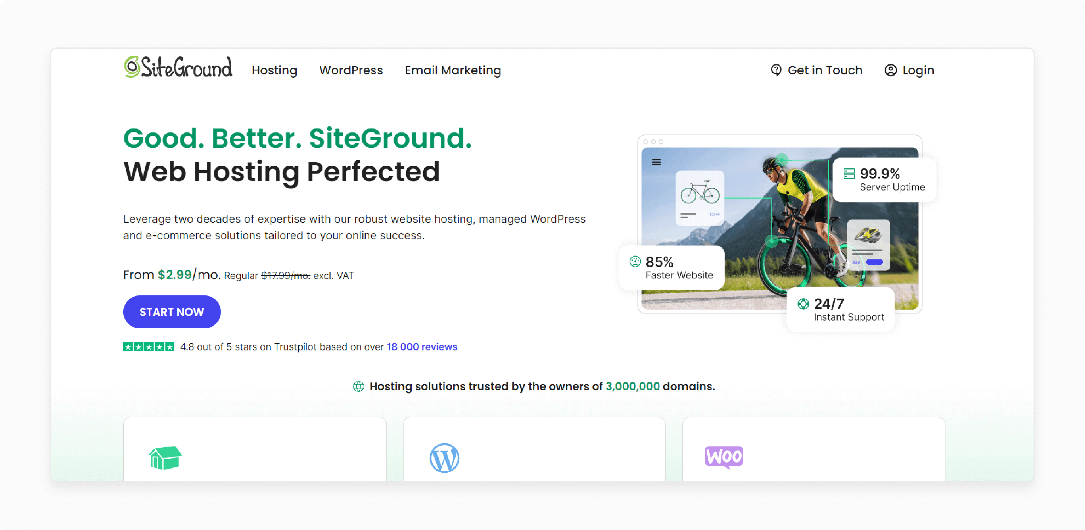 SiteGround’s secure hosting