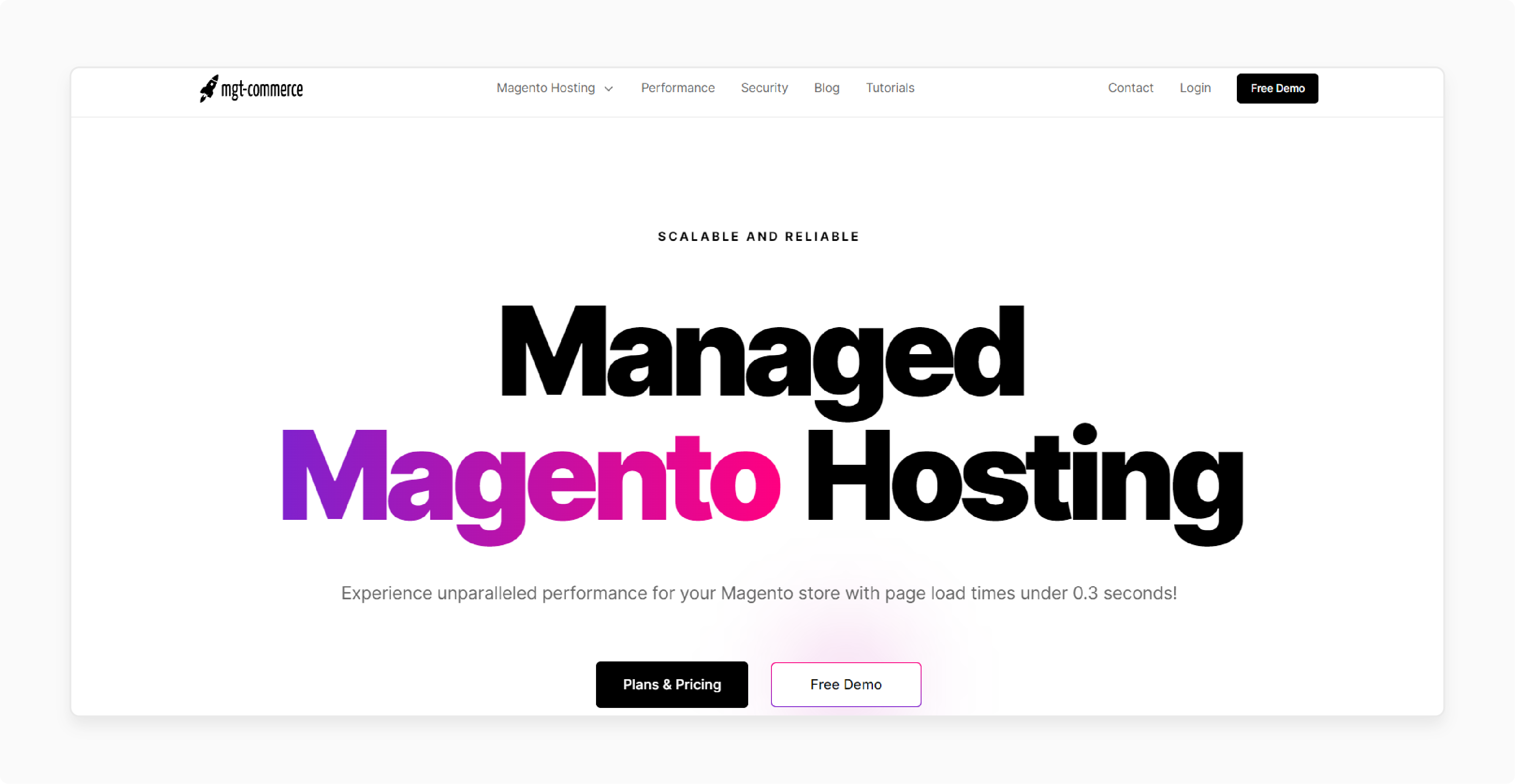 MGT Commerce for Magento hosting