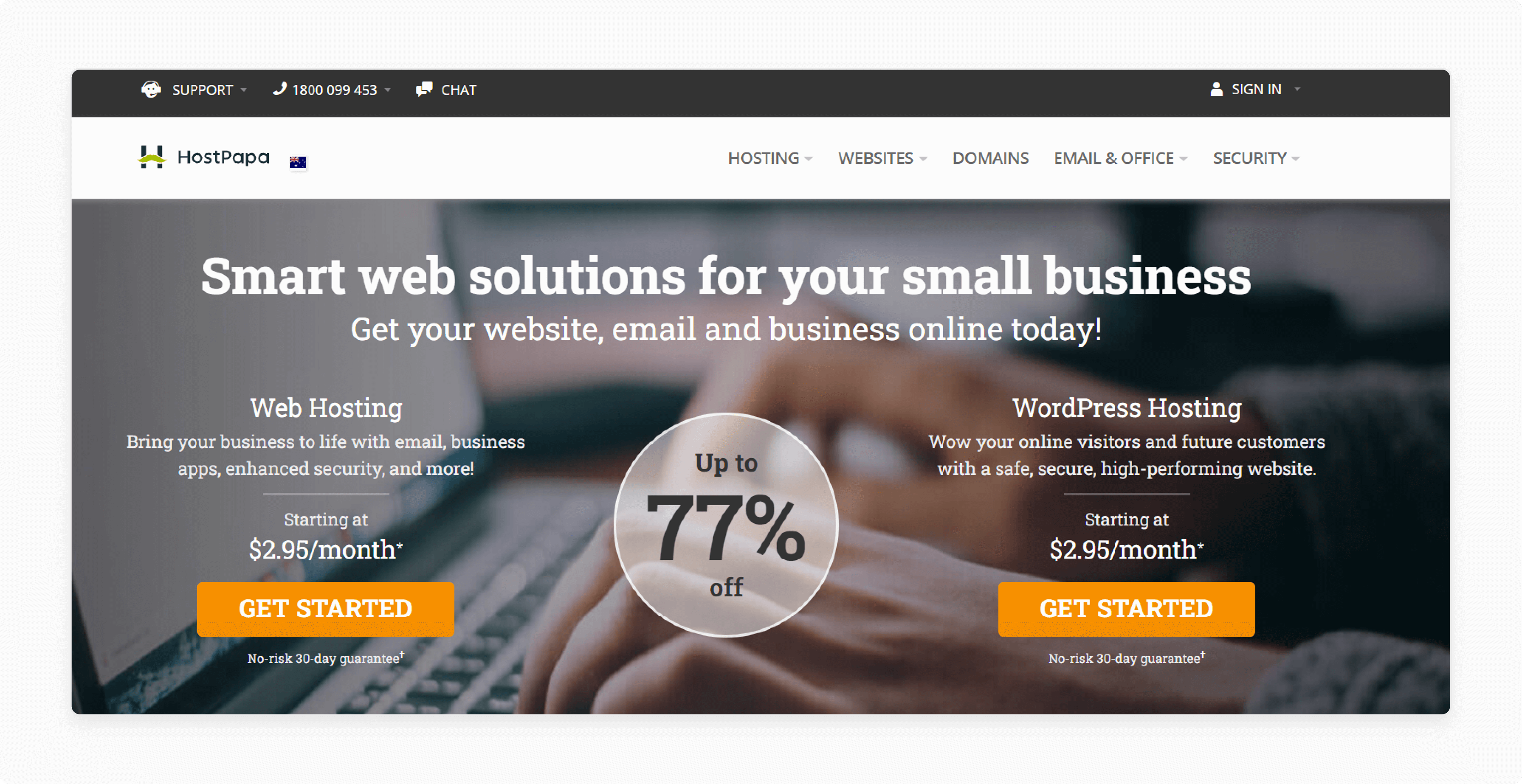 HostPapa for small businesses