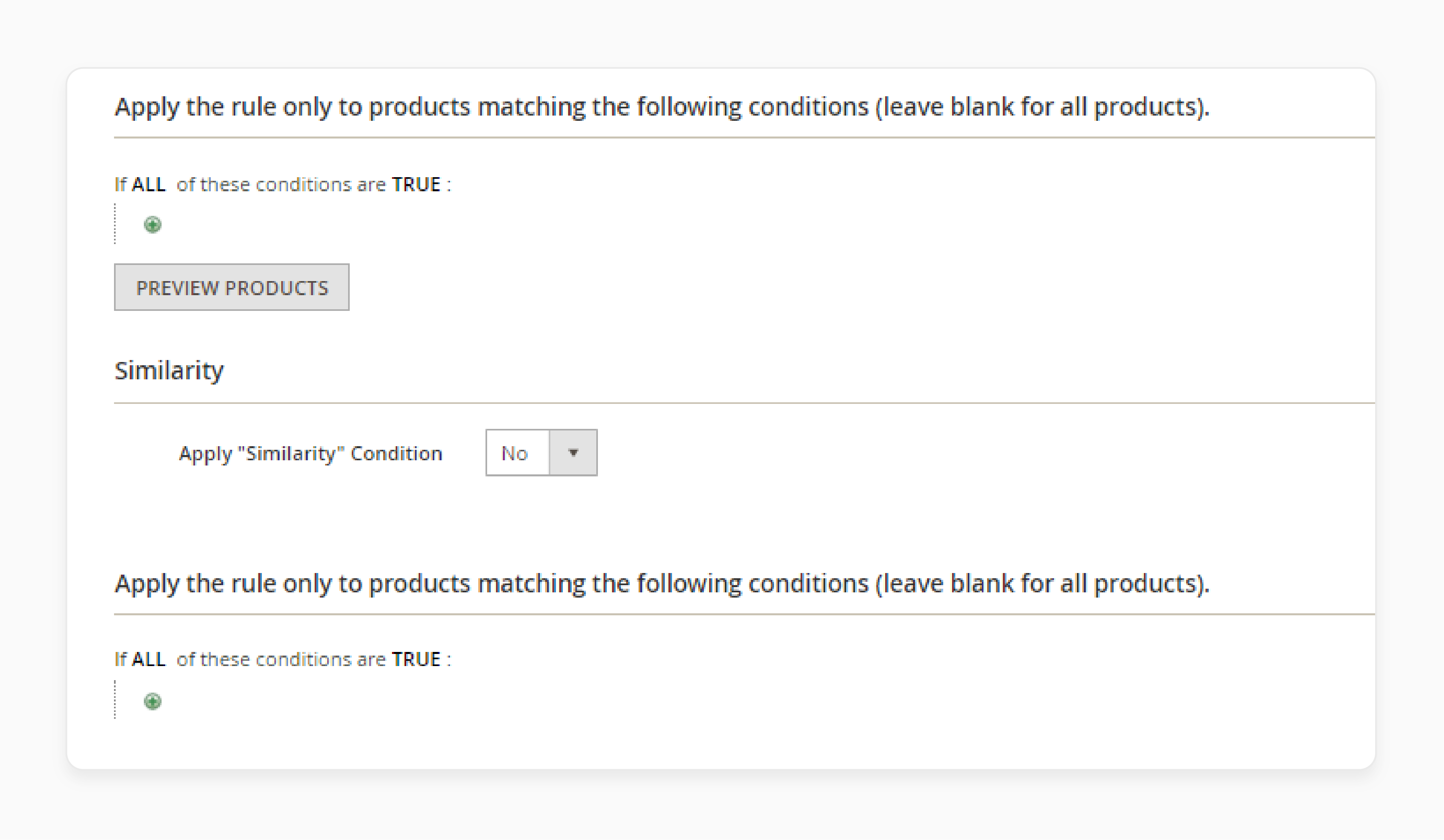 previewing products to meet conditions in magento 2 related products rules