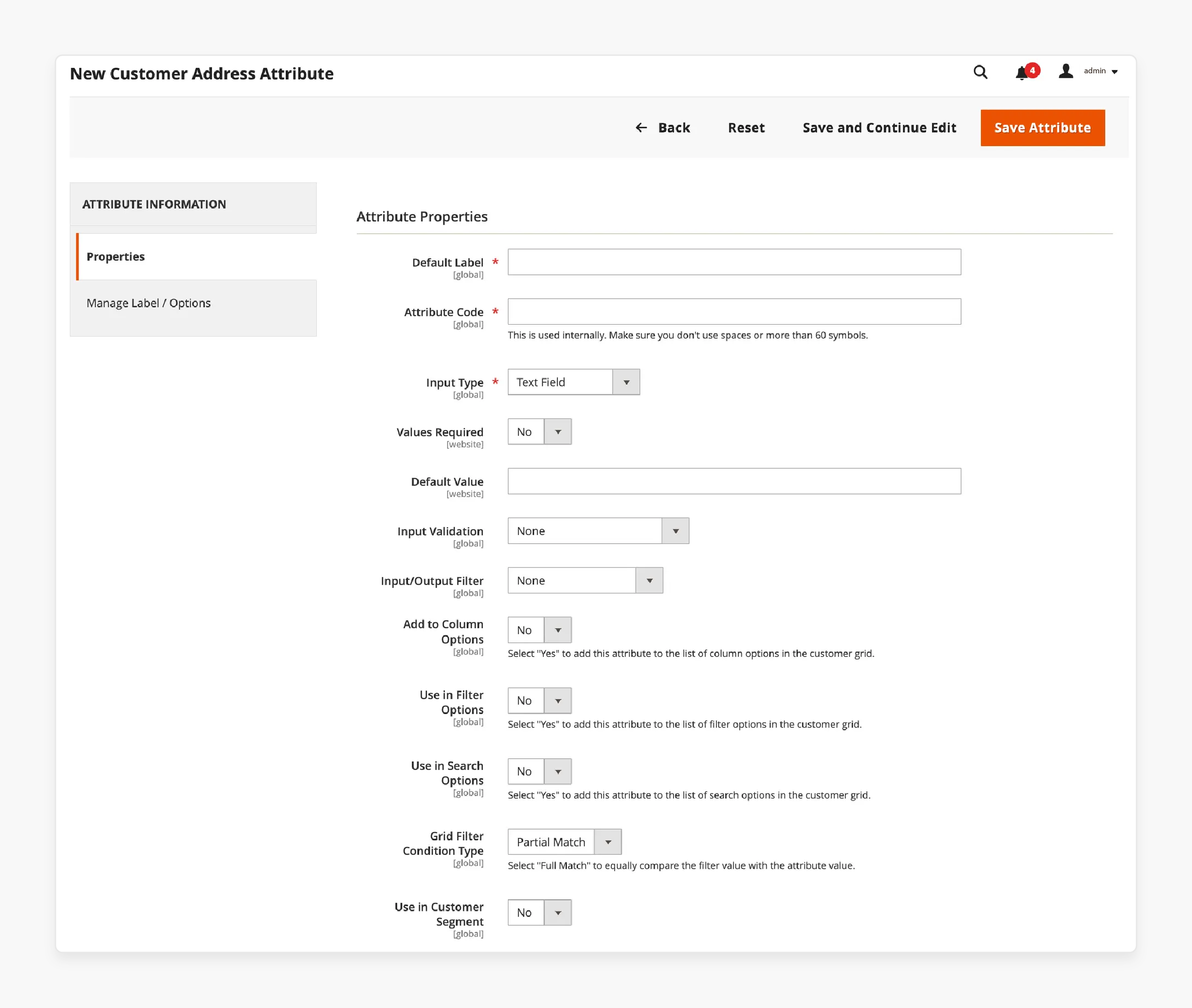 Step 1: Complete the attribute properties-2