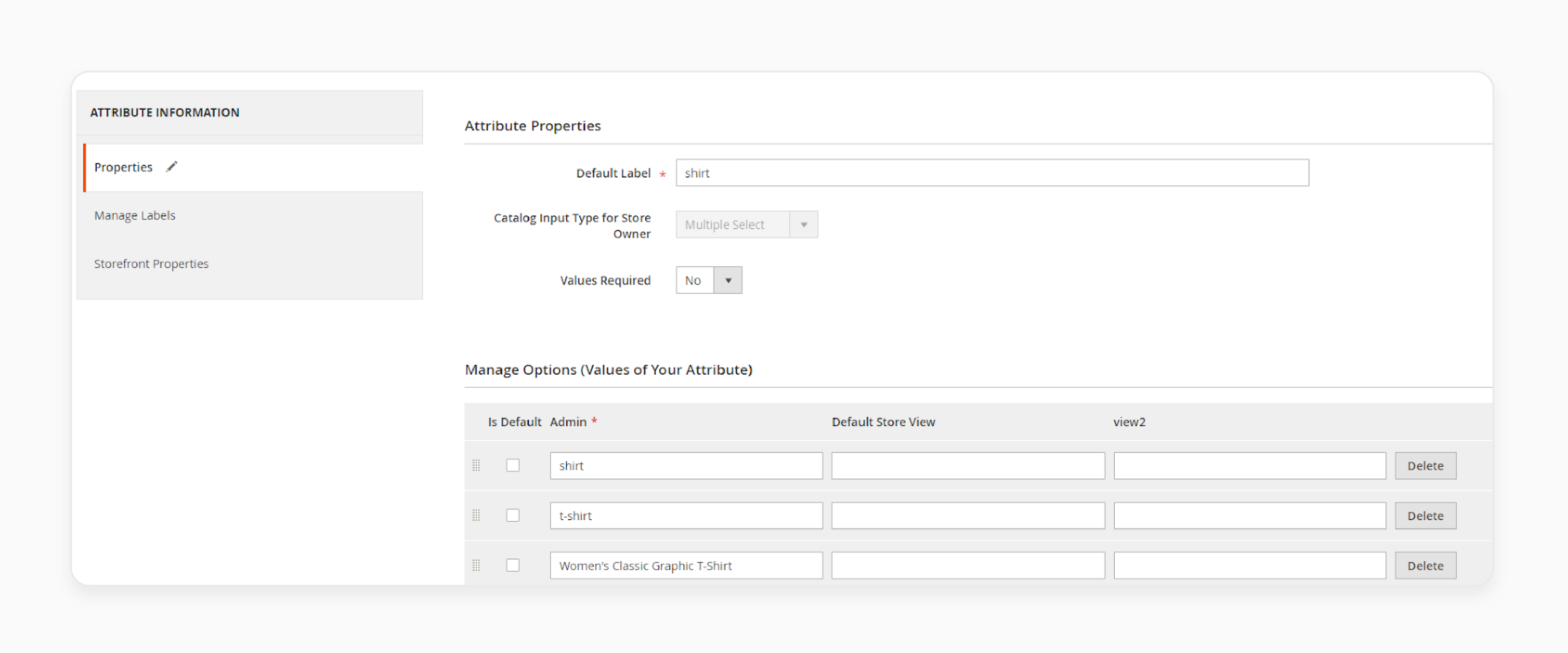 Step 3: Configure the custom product tab- Set the template name