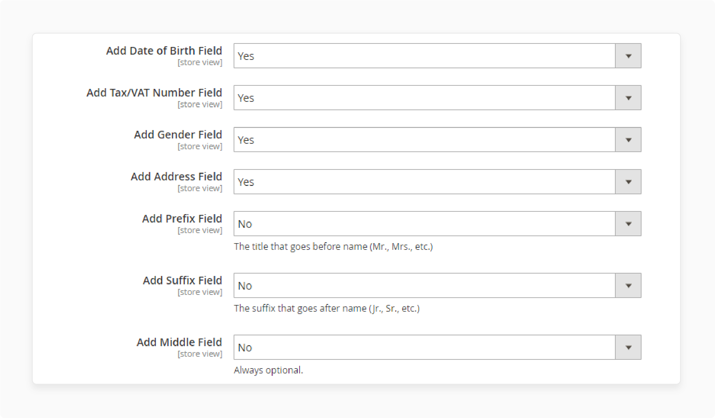 Configure B2B form settings