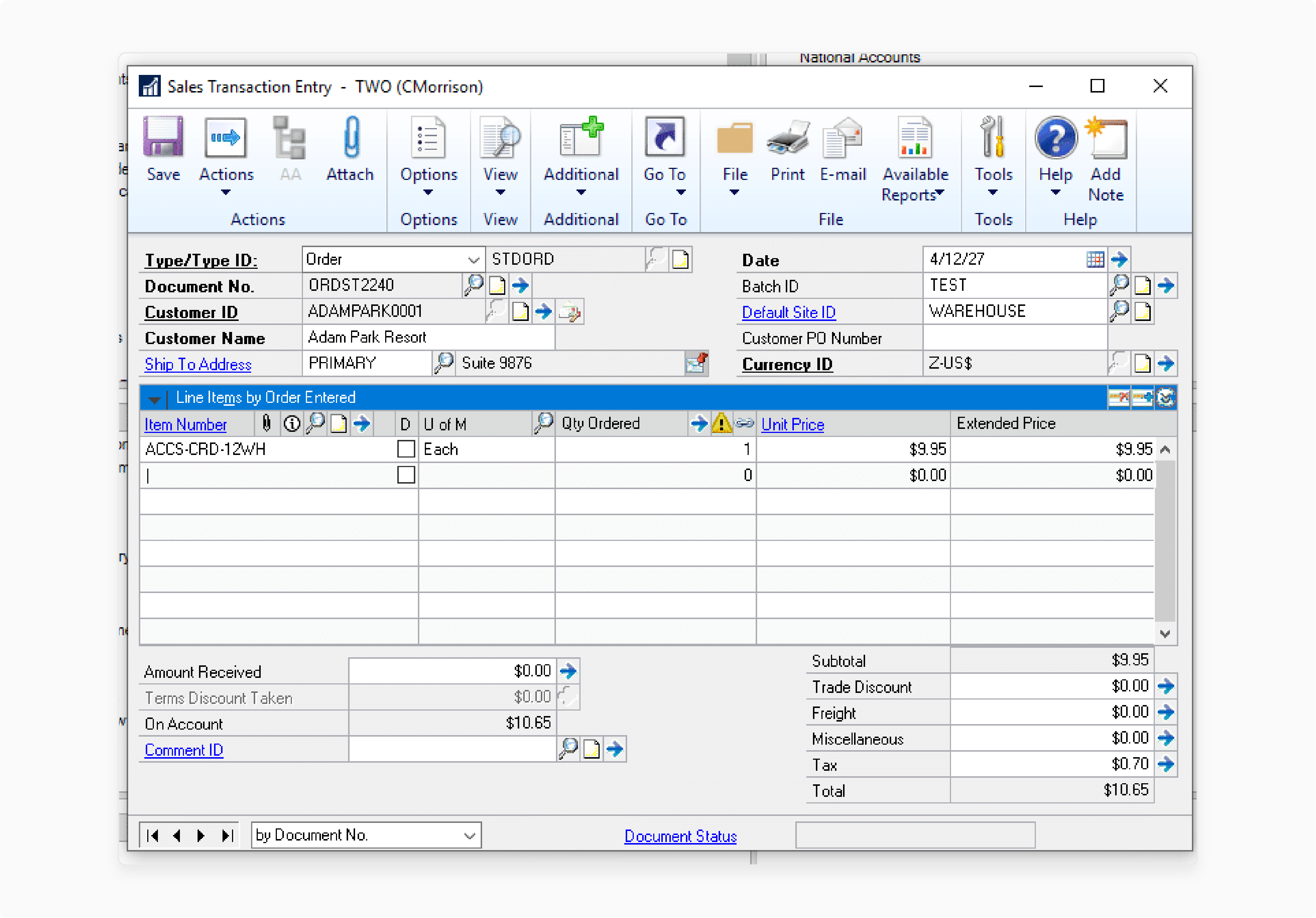 Processing sales orders via Magento 2 and Microsoft GP