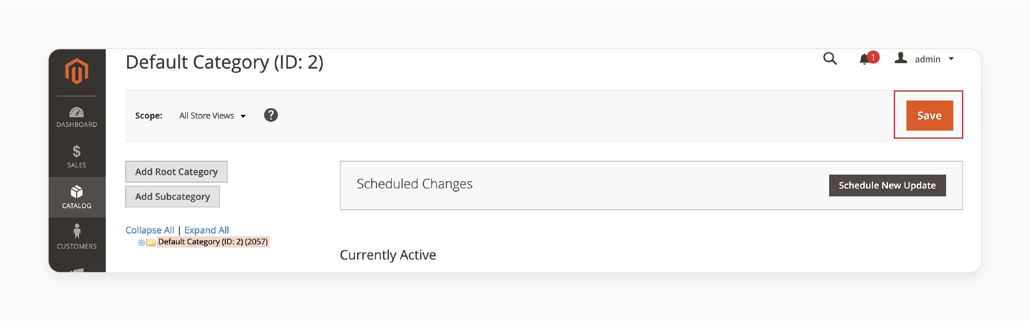 Saving Changes for Magento 2 Layered Navigation Category Filter