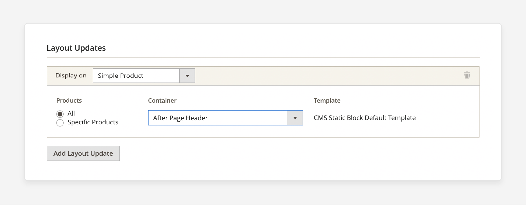 Assign Magento Widget to a Page