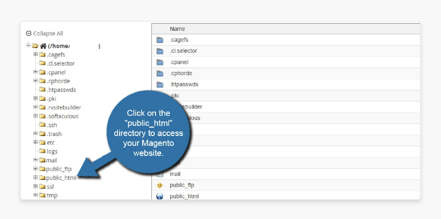 Access Magento 2 key in public_html