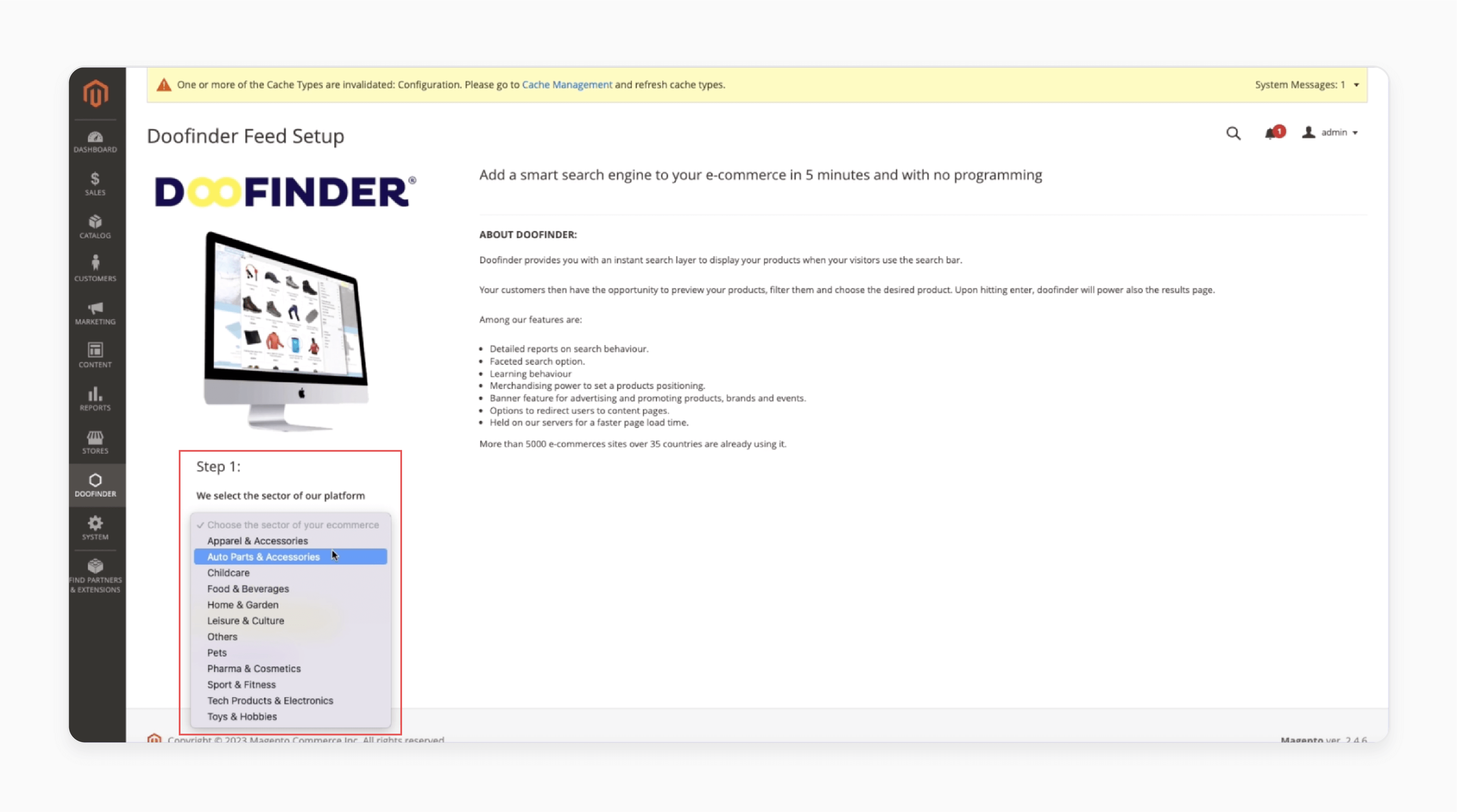 Select Your Store’s Sector