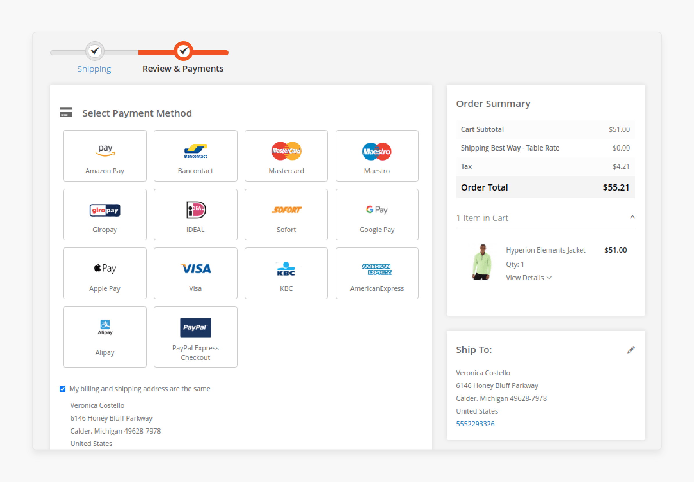 Popular global payment gateways in Magento