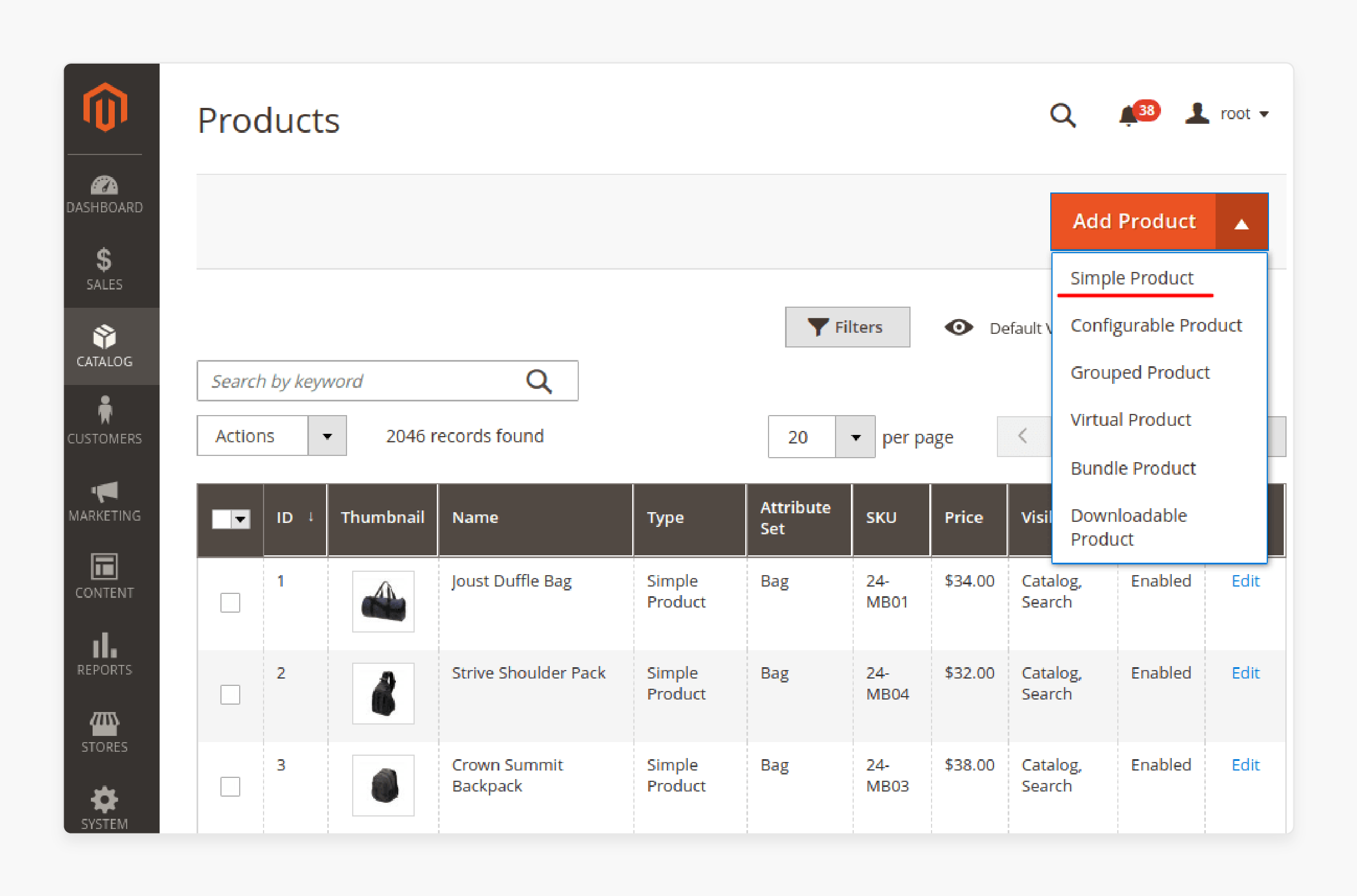 Optimize Product Catalog via Magento 2 Management Service