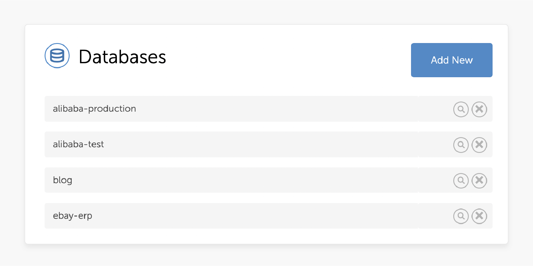 Handle Databases via Magento Control Panel