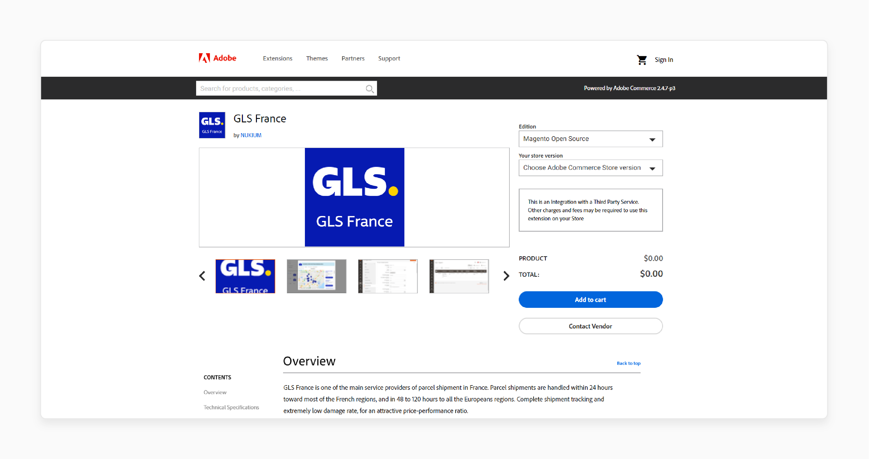 NUKIUM GLS for scalable shipping