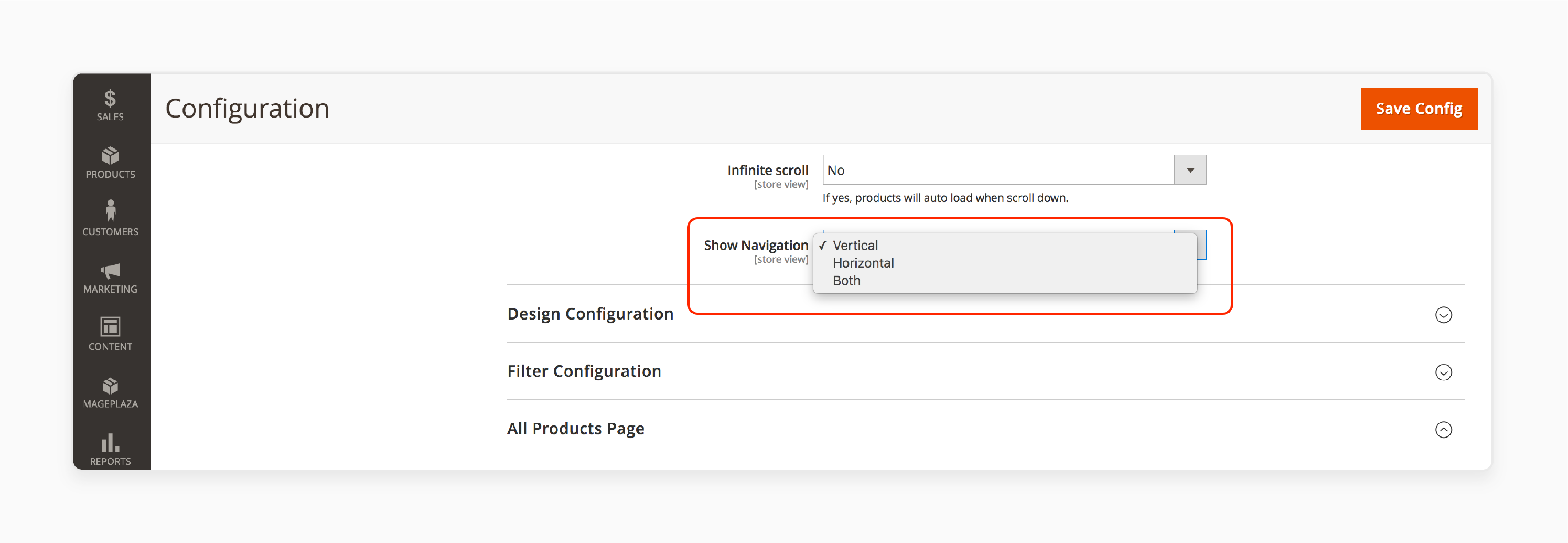 Customizing layout in Magento 2 menu